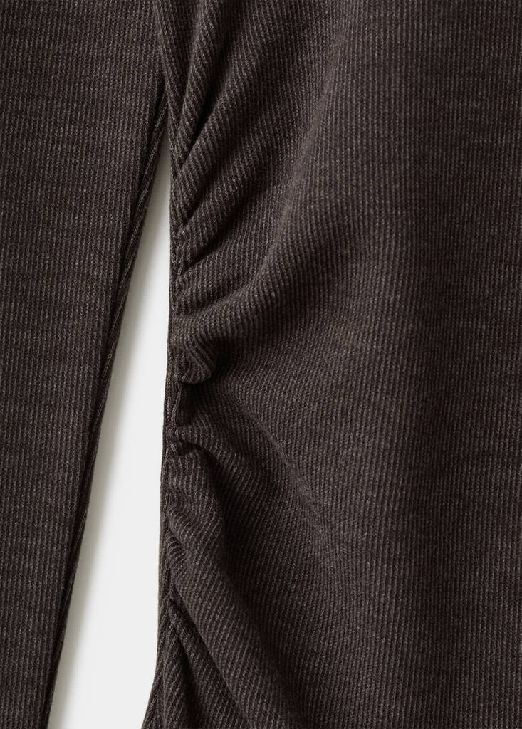 Fitted sweater dress — Brown