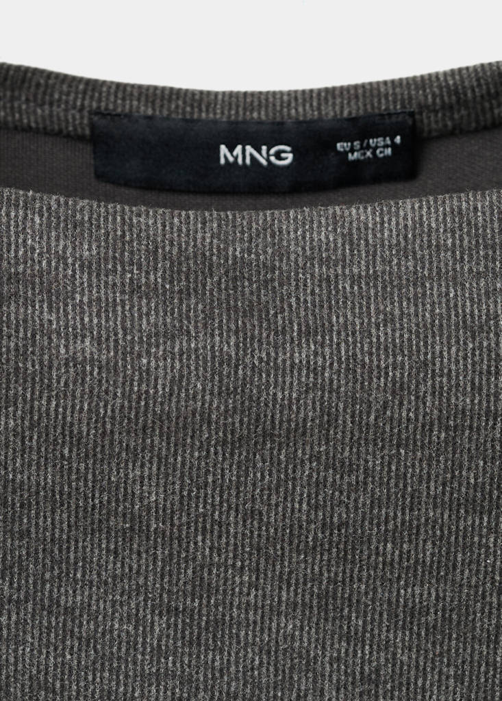 Fitted sweater dress — Grey