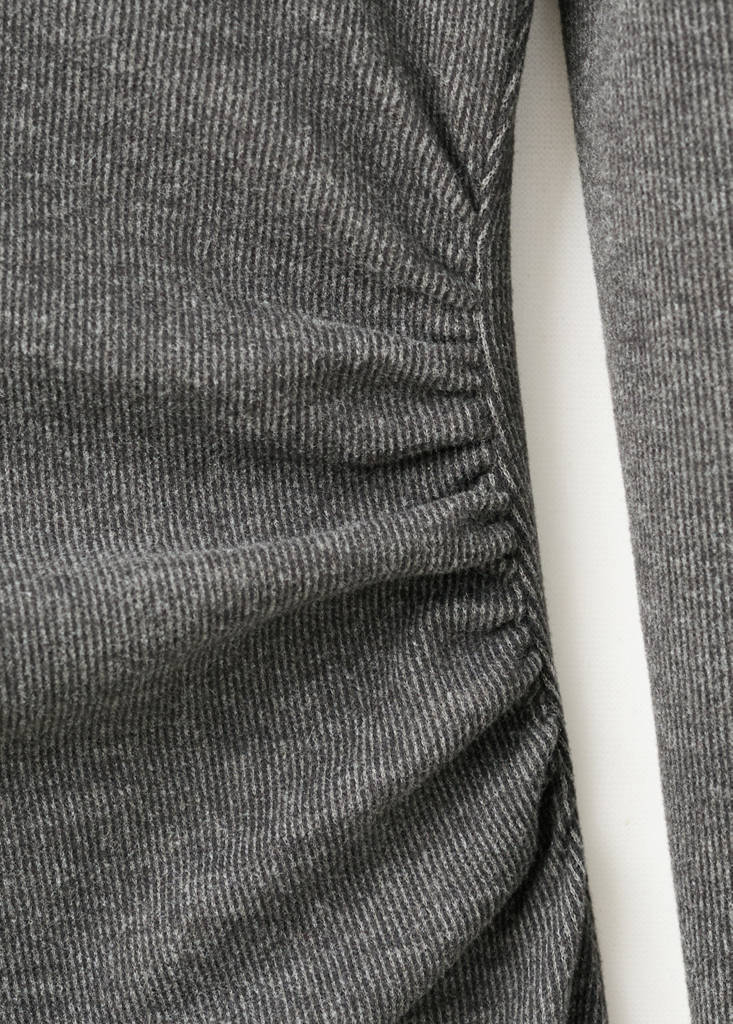 Fitted sweater dress — Grey