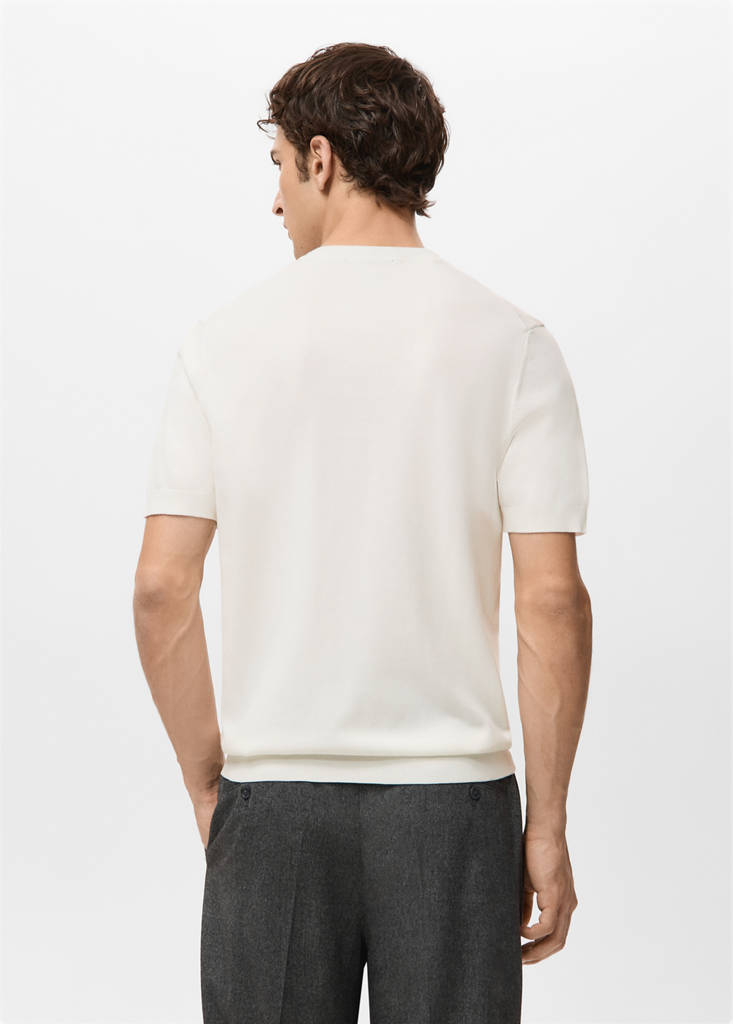 Fine jersey 100% cotton T-shirt — Off White