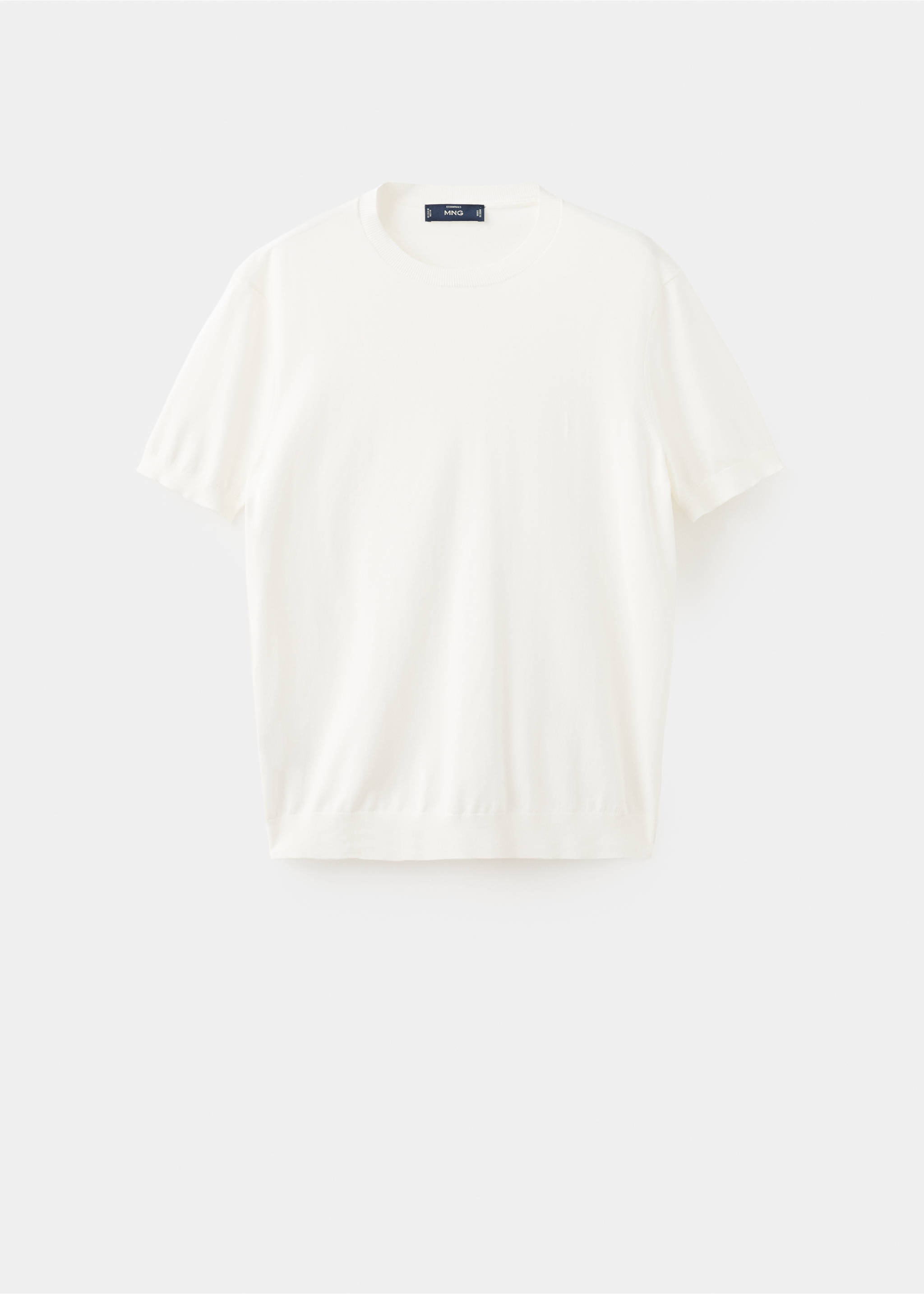 Fine jersey 100% cotton T-shirt - Article without model, Off White. Ref: 27061281-00.