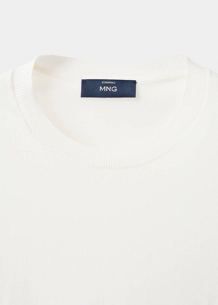 Fine jersey 100% cotton T-shirt — Off White