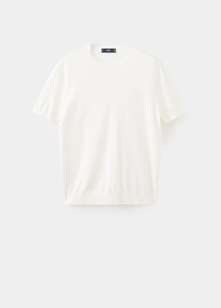 Fine jersey 100% cotton T-shirt — Off White