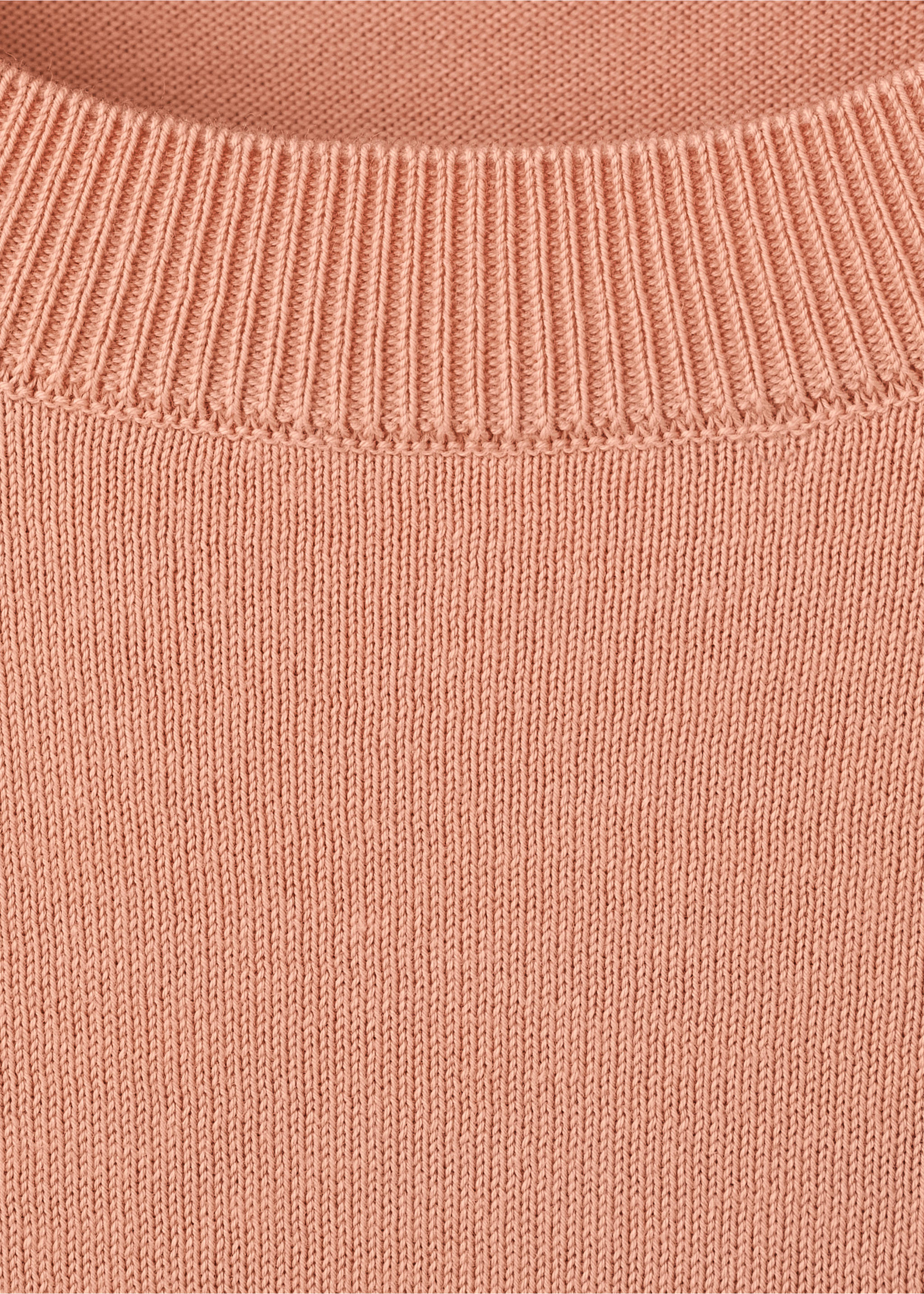 Fine jersey 100% cotton T-shirt - Details of the article 8, Salmon. Ref: 27061281-00.