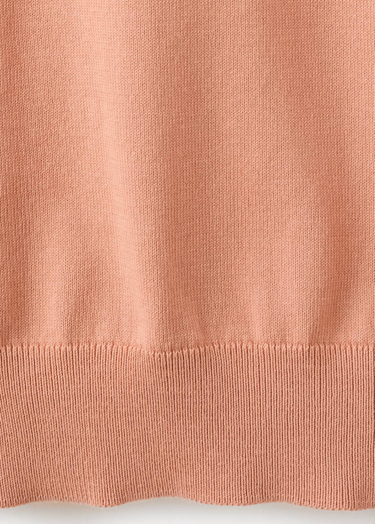 Fine jersey 100% cotton T-shirt — Salmon