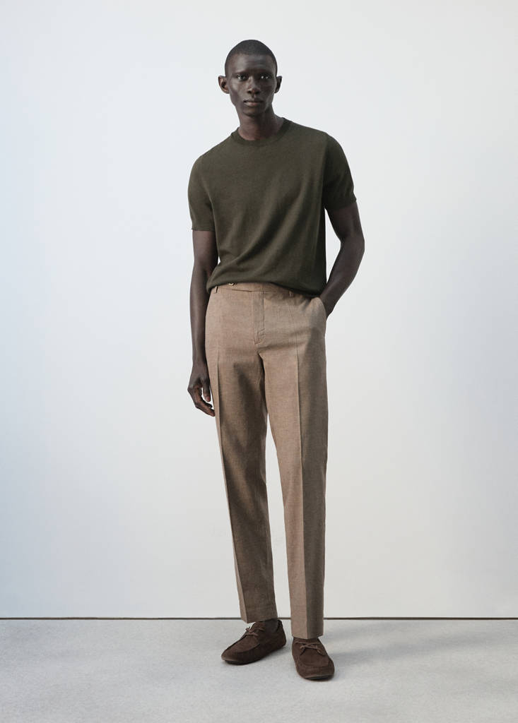 Fine jersey 100% cotton T-shirt — Chocolate