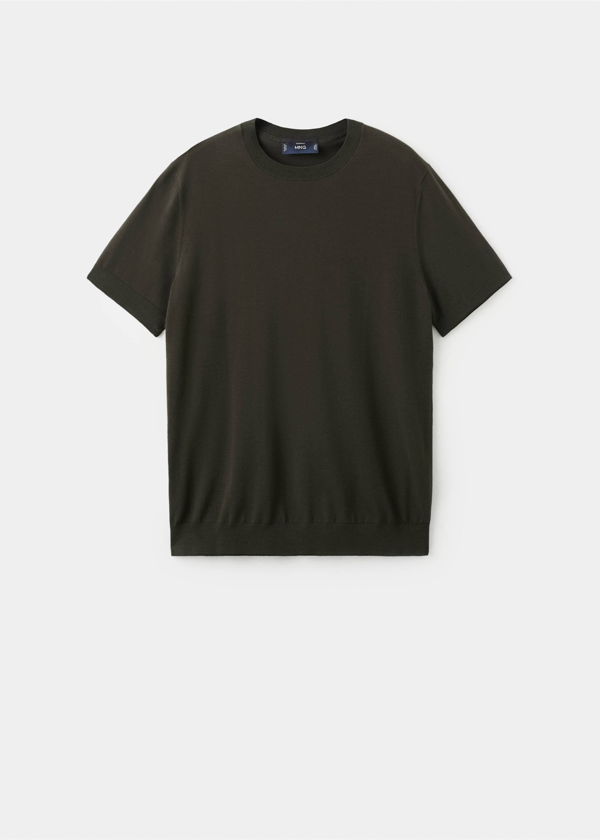 Fine jersey 100% cotton T-shirt - Article without model, Chocolate. Ref: 27061281-00.