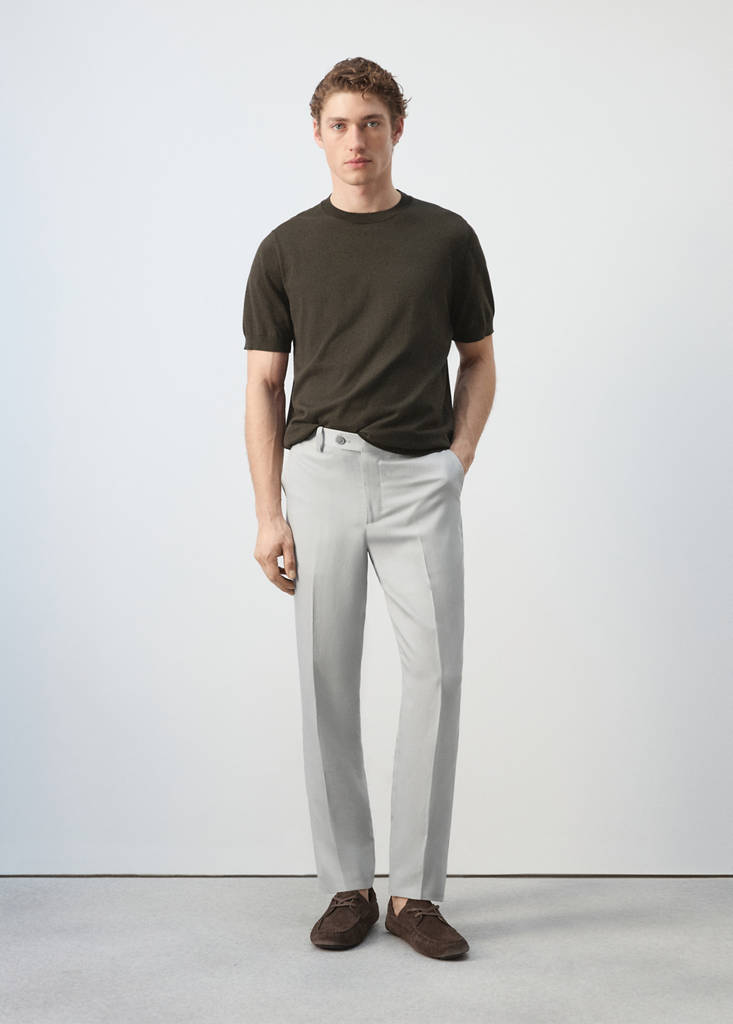 Fine jersey 100% cotton T-shirt — Chocolate