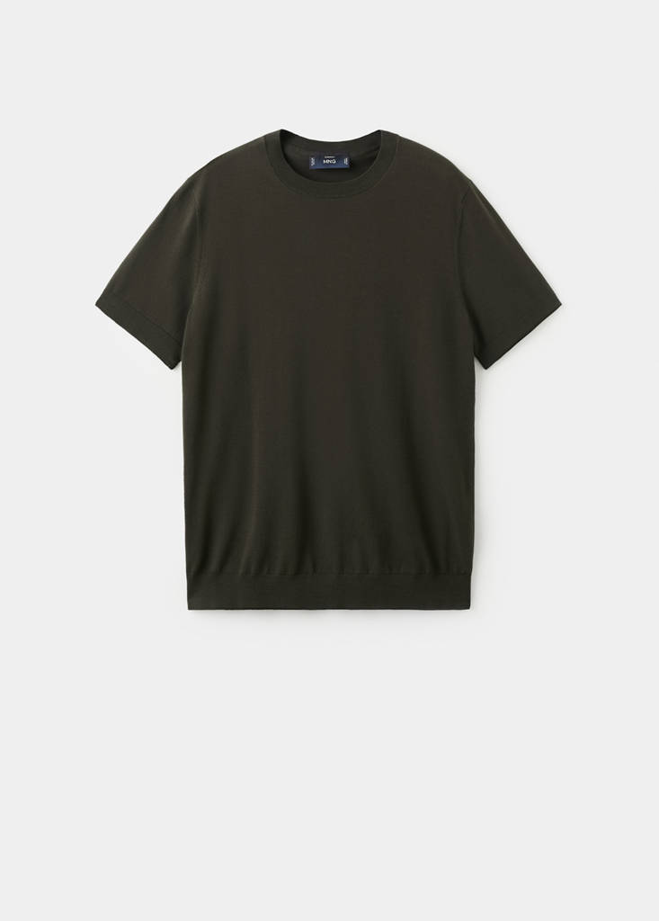 Fine jersey 100% cotton T-shirt — Chocolate