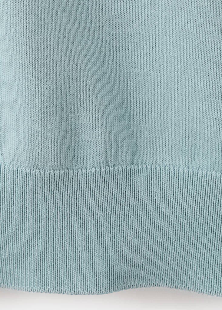 Fine jersey 100% cotton T-shirt — Aqua Green