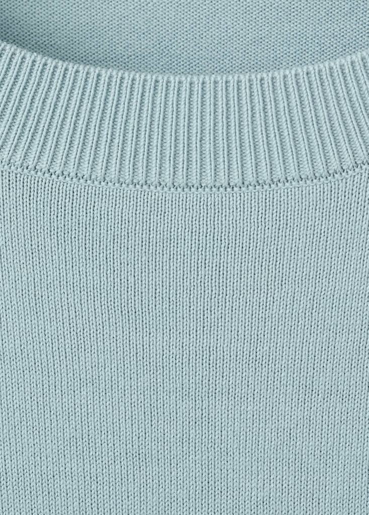 Fine jersey 100% cotton T-shirt — Aqua Green