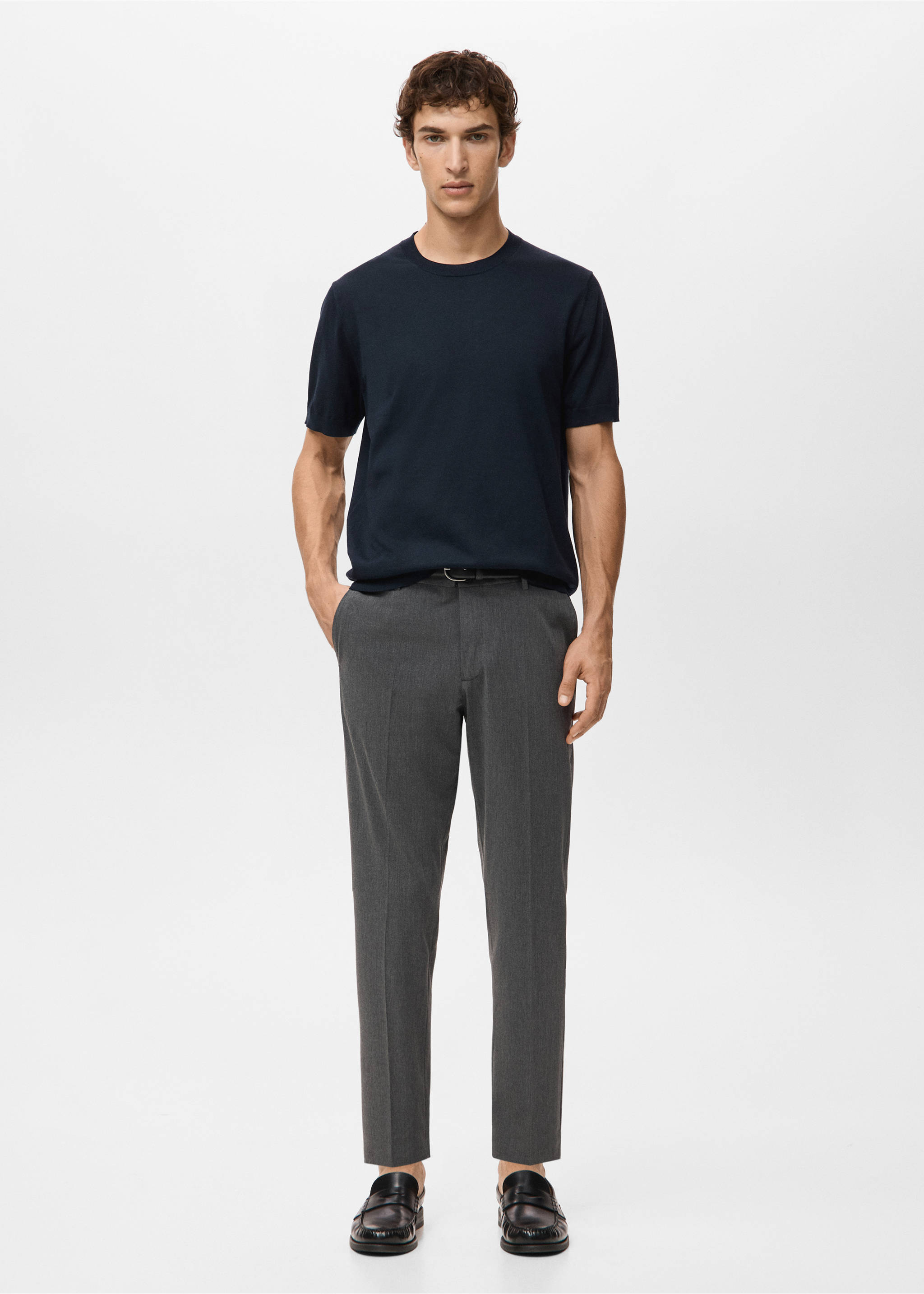 Fine jersey 100% cotton T-shirt - General plane, Night Blue. Ref: 27061281-00.