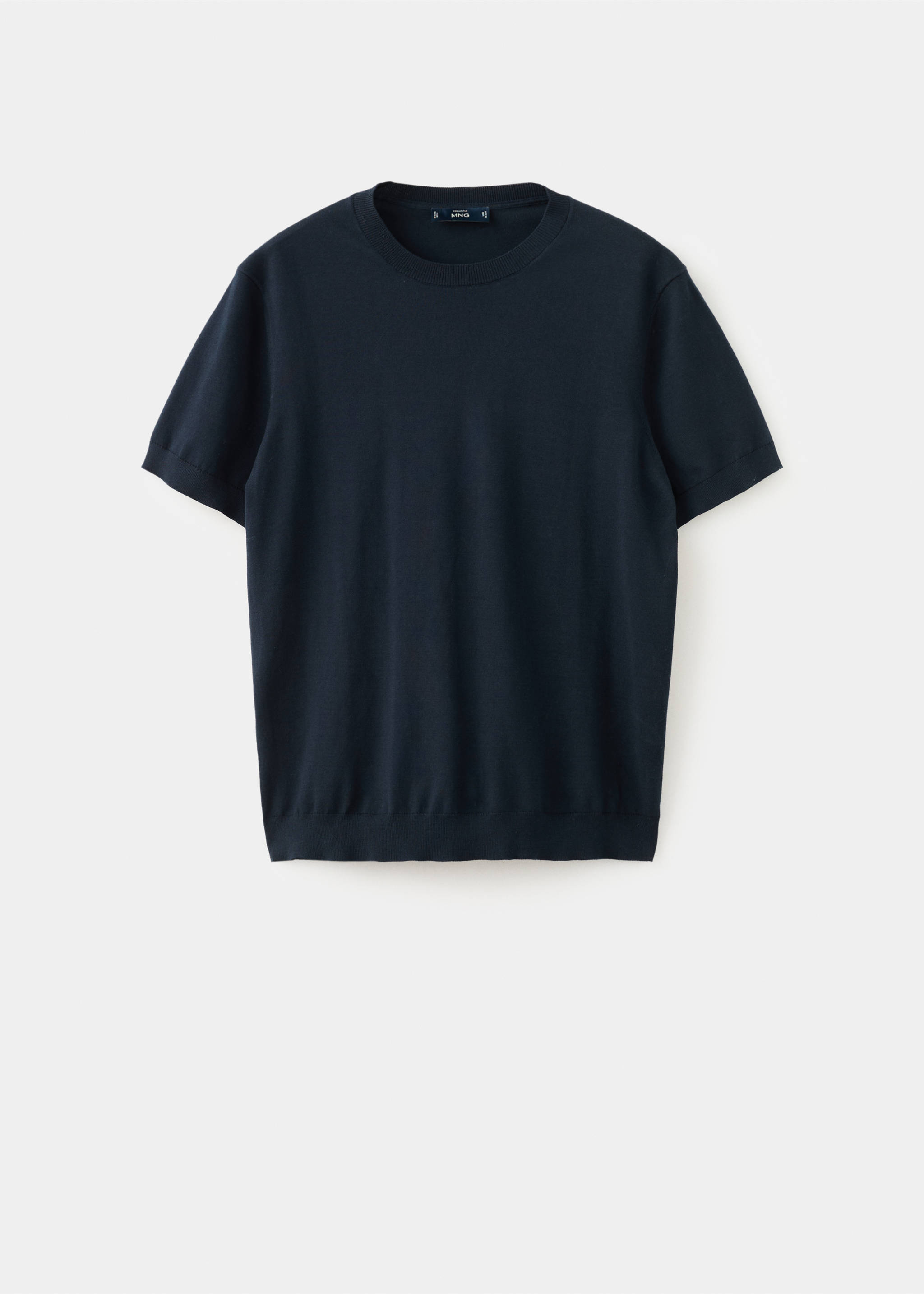 Fine jersey 100% cotton T-shirt - Article without model, Night Blue. Ref: 27061281-00.