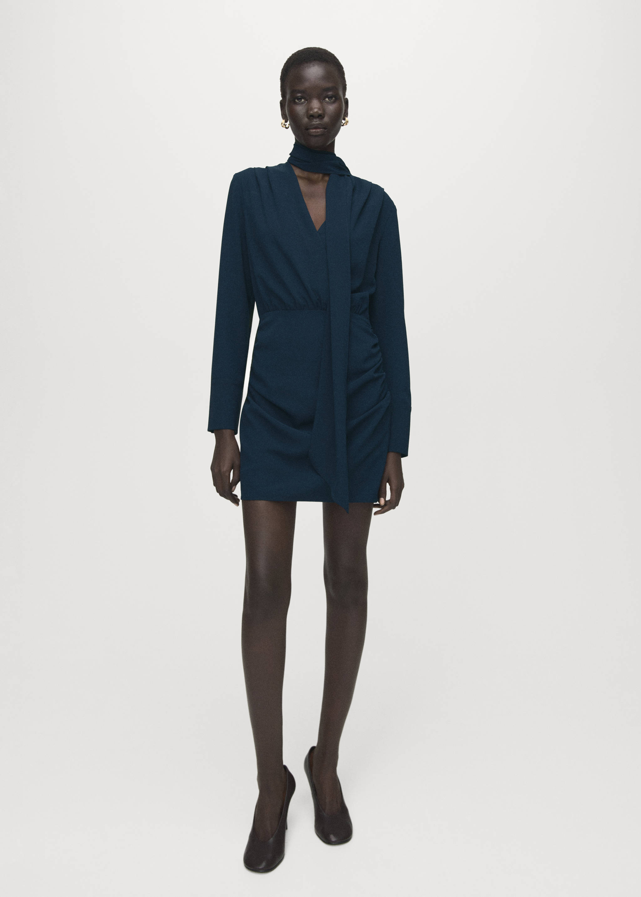 Robe foulard drapée - Plan général