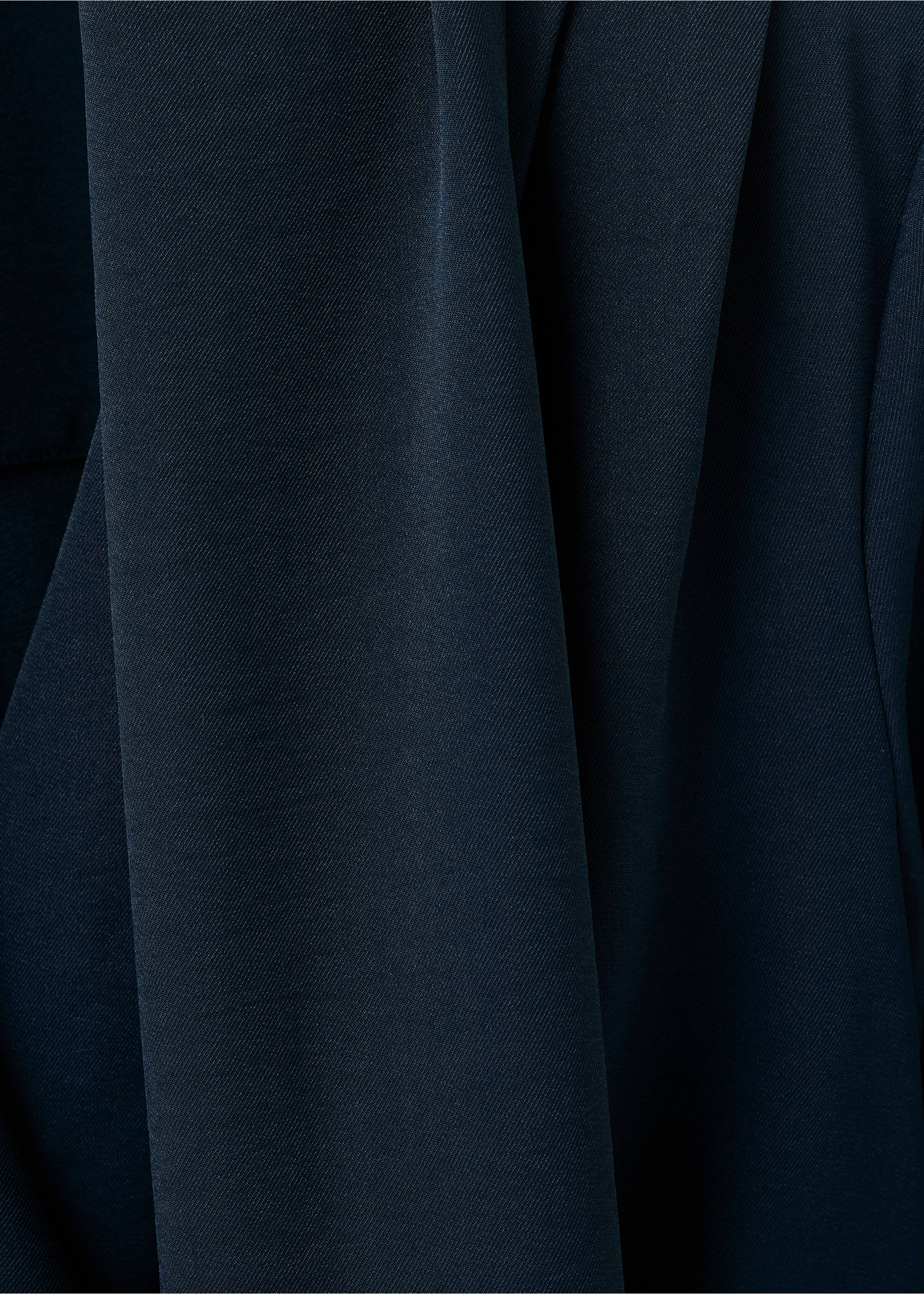 Draped dress with foulard - Details of the article 0, Navy. Ref: 27061283-00.