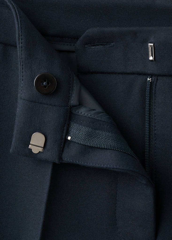 Mid-rise suit trousers — Dark Navy