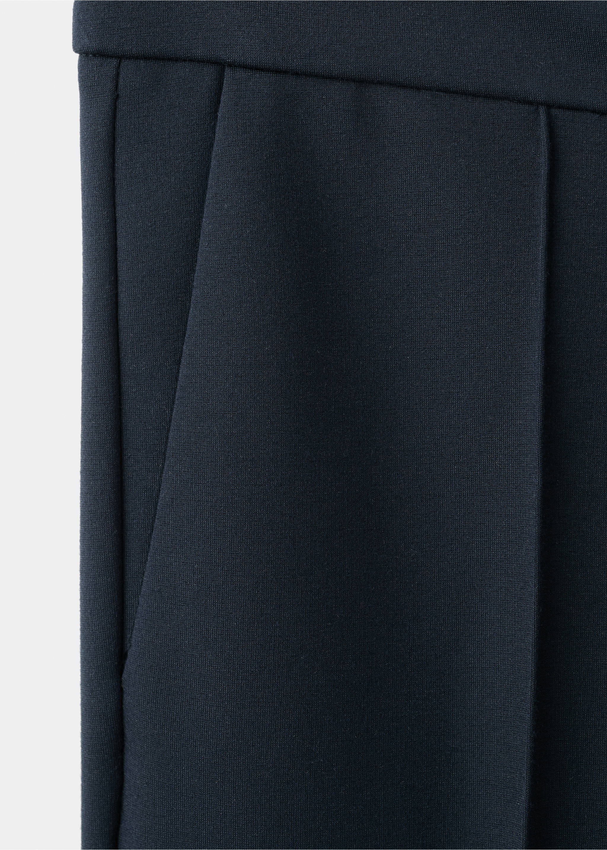 Mid-rise suit trousers - Details of the article 0, Dark Navy. Ref: 27061286-00.