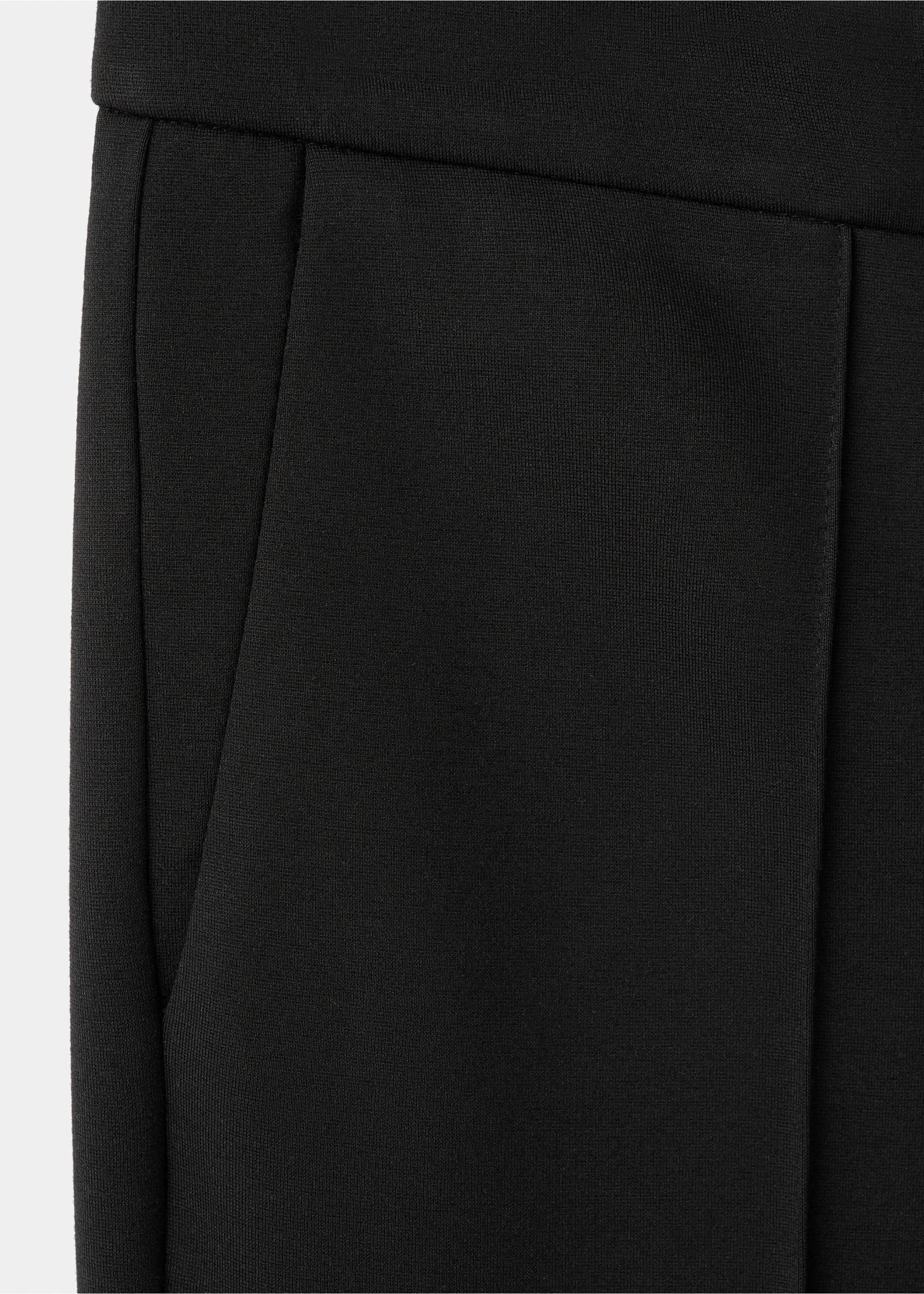 Mid-rise suit trousers - Details of the article 0, Black. Ref: 27061286-00.