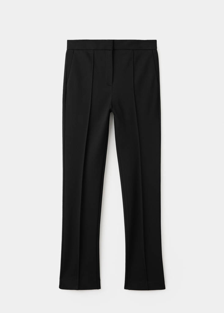 Mid-rise suit trousers — Black