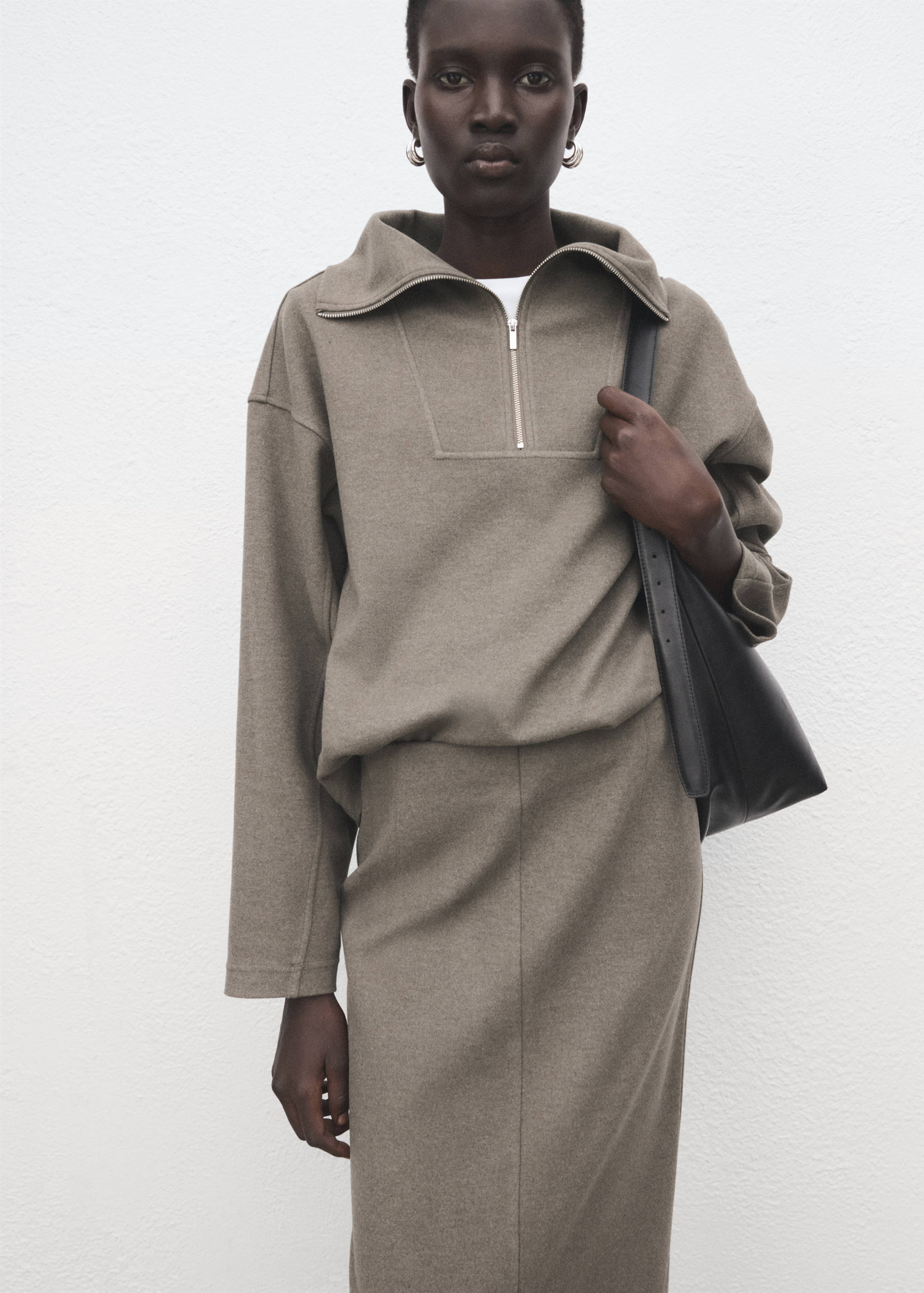 开叉铅笔裙 - null