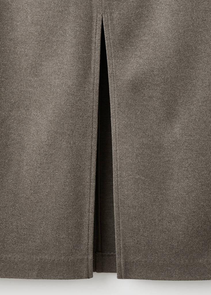 Opening pencil skirt — Medium Brown