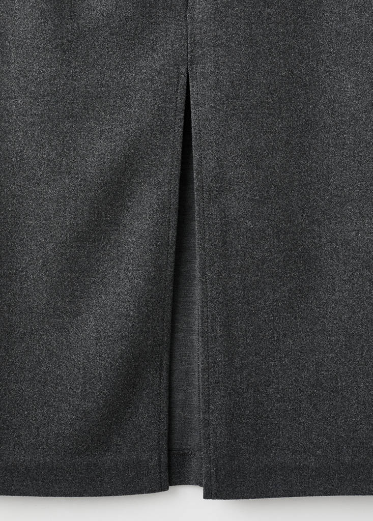 Opening pencil skirt — Dark Heather Grey