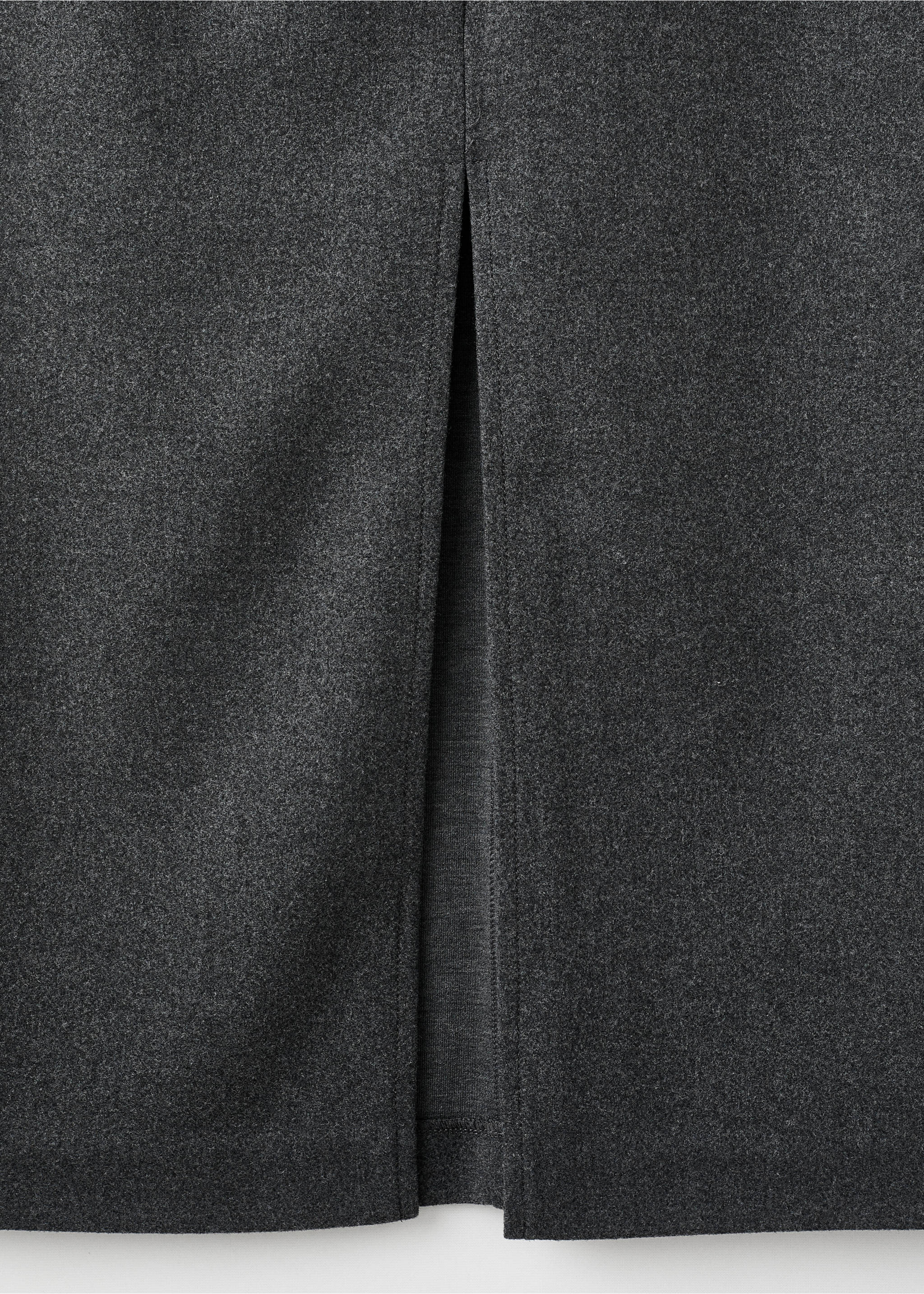 开叉铅笔裙 - null, 石楠花深灰. Ref: 27061287-00.