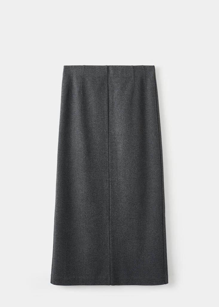 Opening pencil skirt — Dark Heather Grey