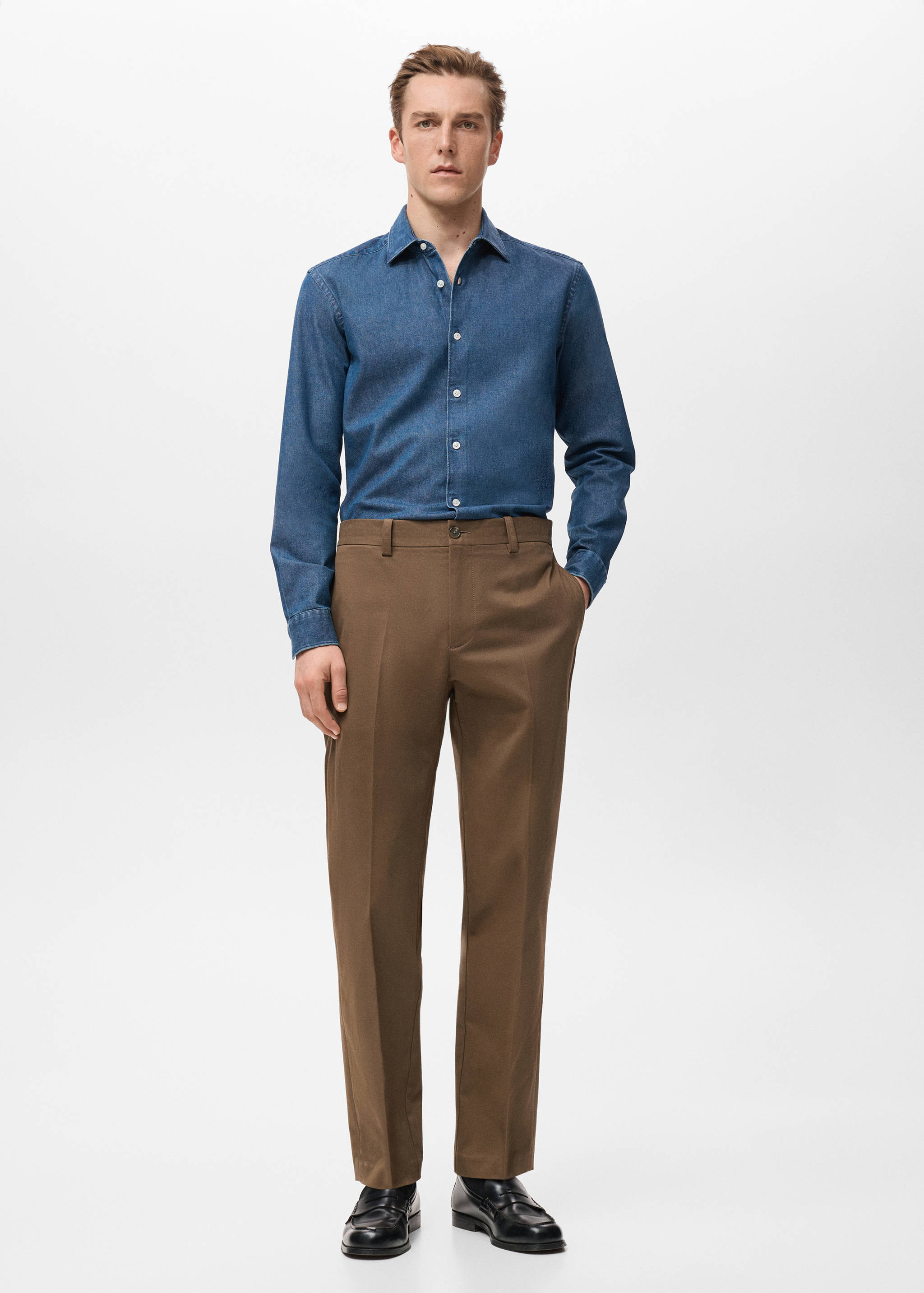 Джинсовая рубашка 100% хлопок - Общий план