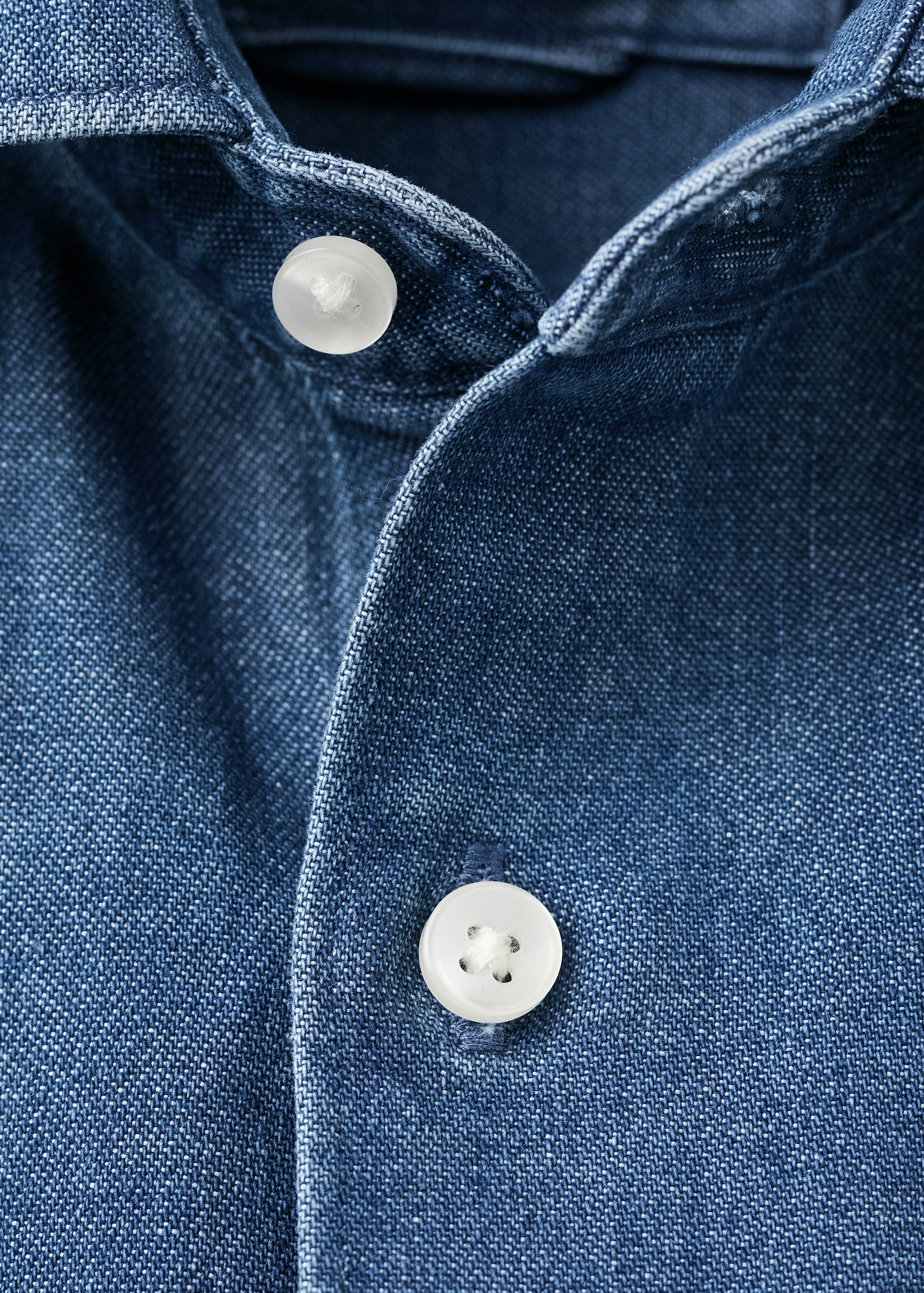 Джинсовая рубашка 100% хлопок - Деталь изделия 8