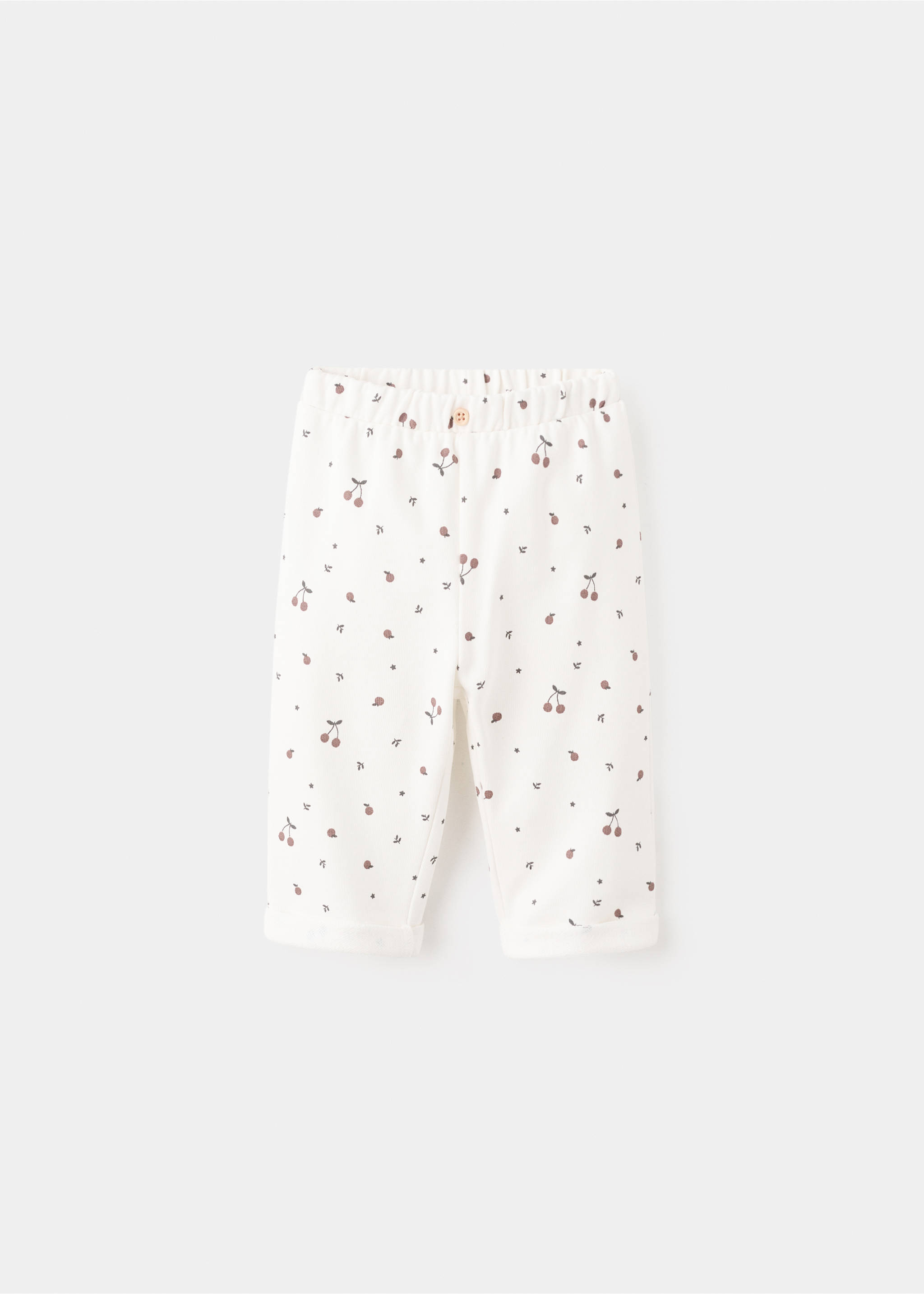 Printed cotton joggers - Article without model, Off White. Ref: 27061295-00.