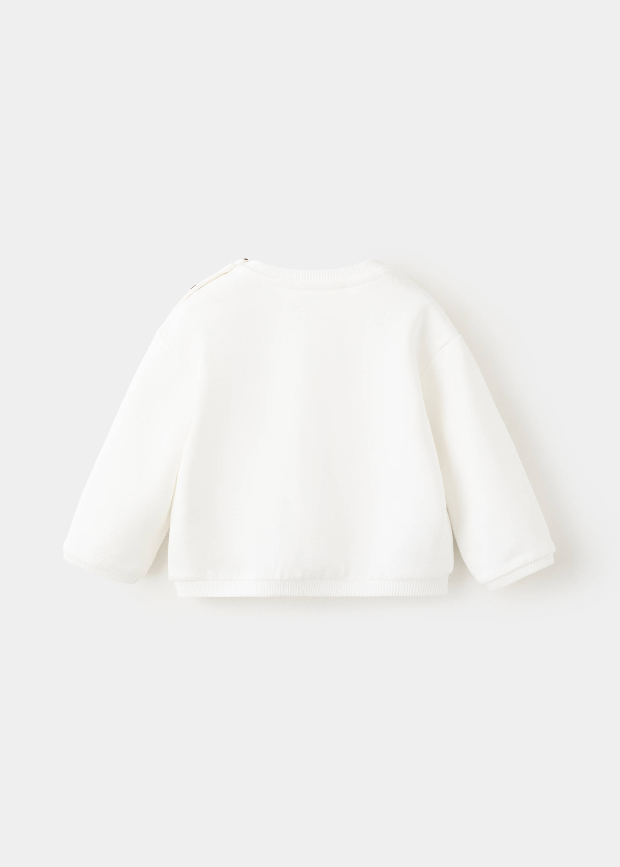 Sudadera estampada bolsillo - Reverso del artículo