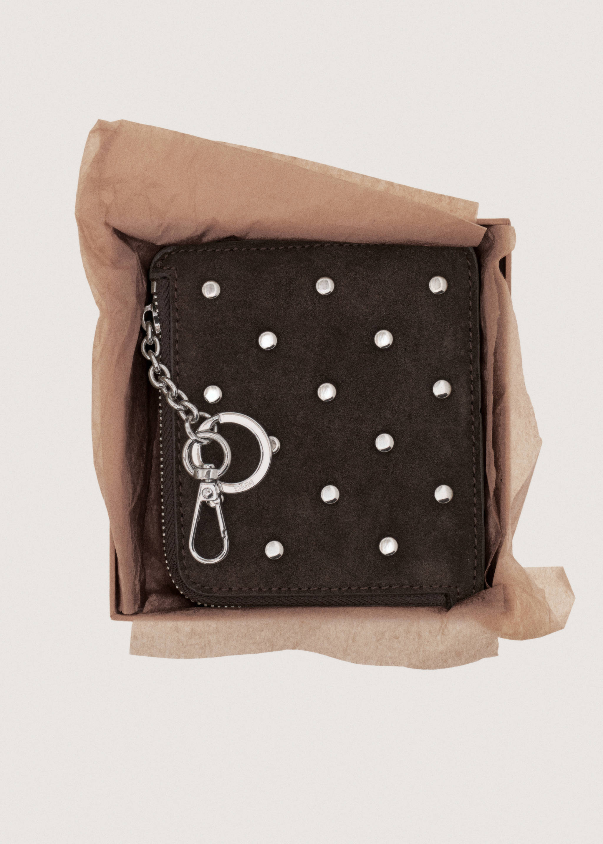 Suede studded purse - Details of the article 7