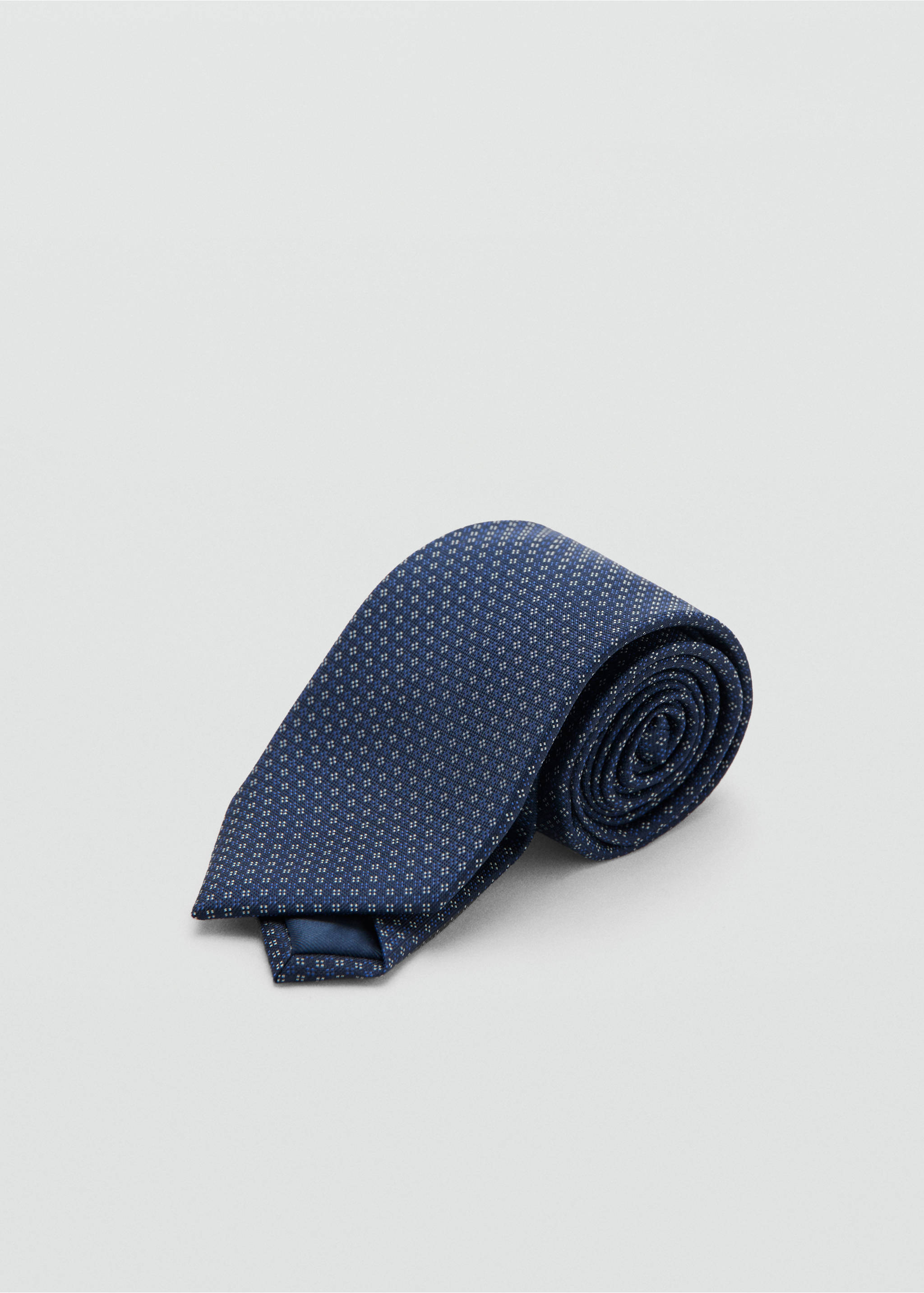 Silk blend tie fastening - Medium plane, Navy. Ref: 27061302-00.