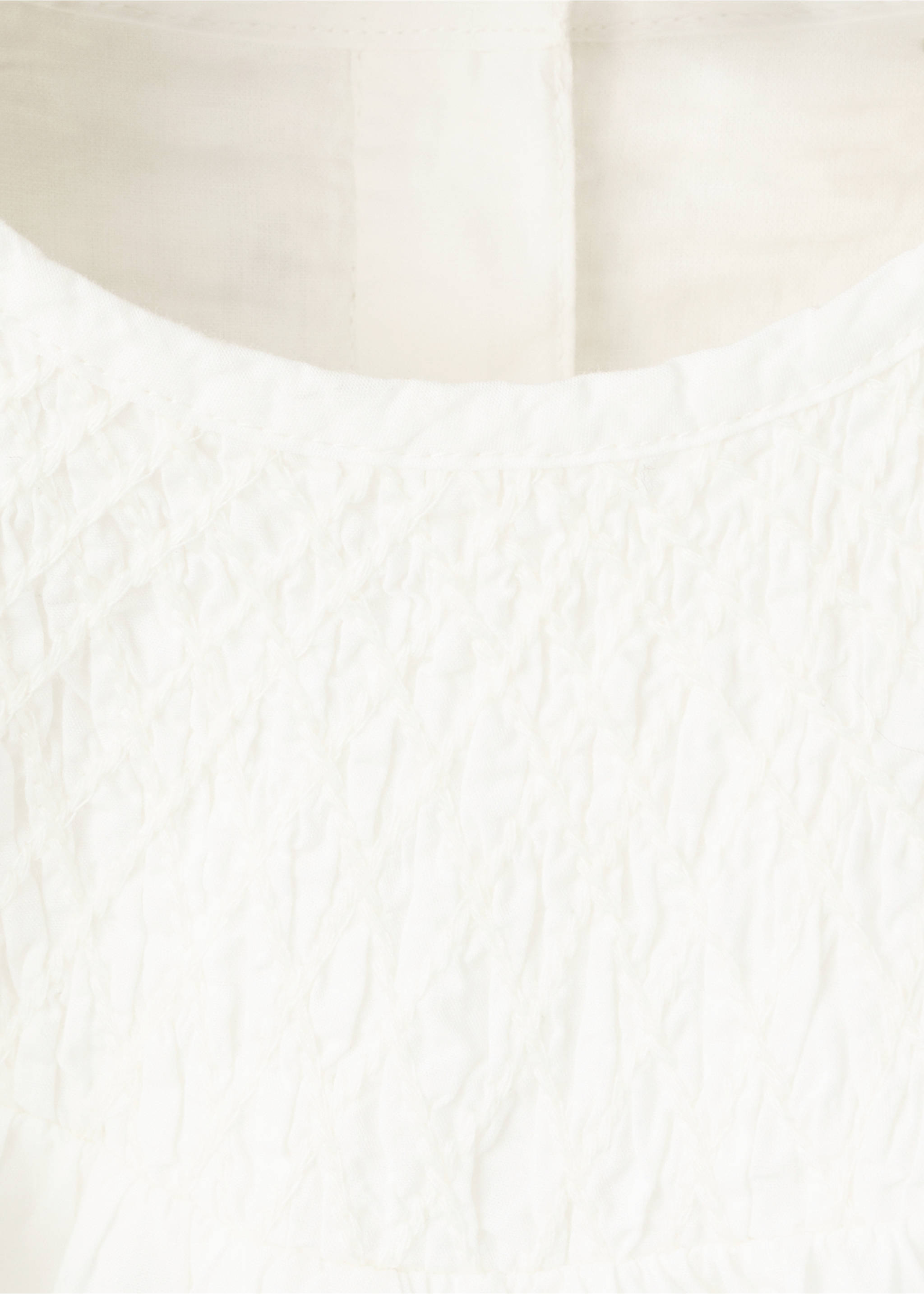 Blusa algodón fruncidos - Detalle del artículo 8, Blanco roto. Ref: 27061308-00.