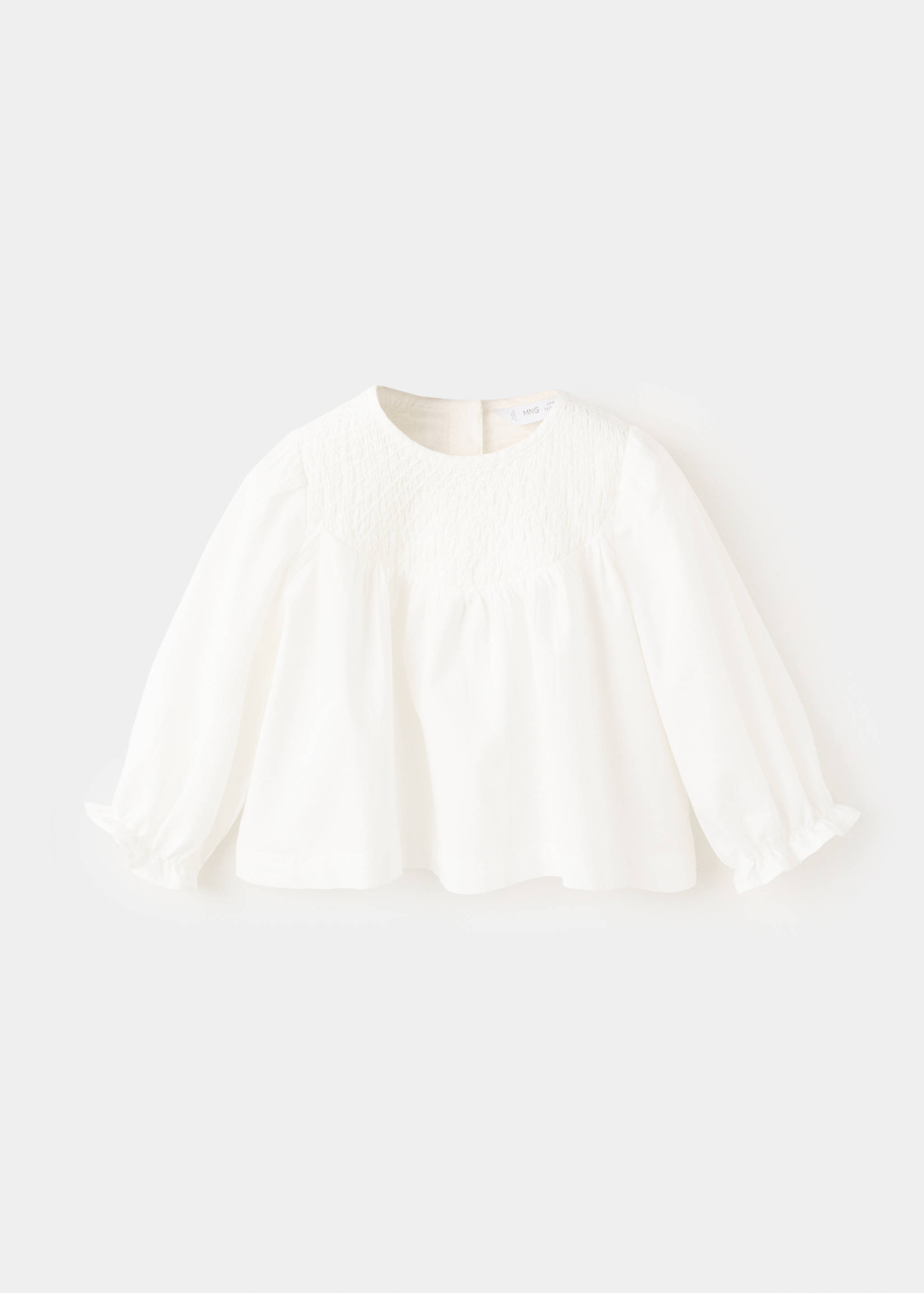 Gathered cotton blouse - Article without model