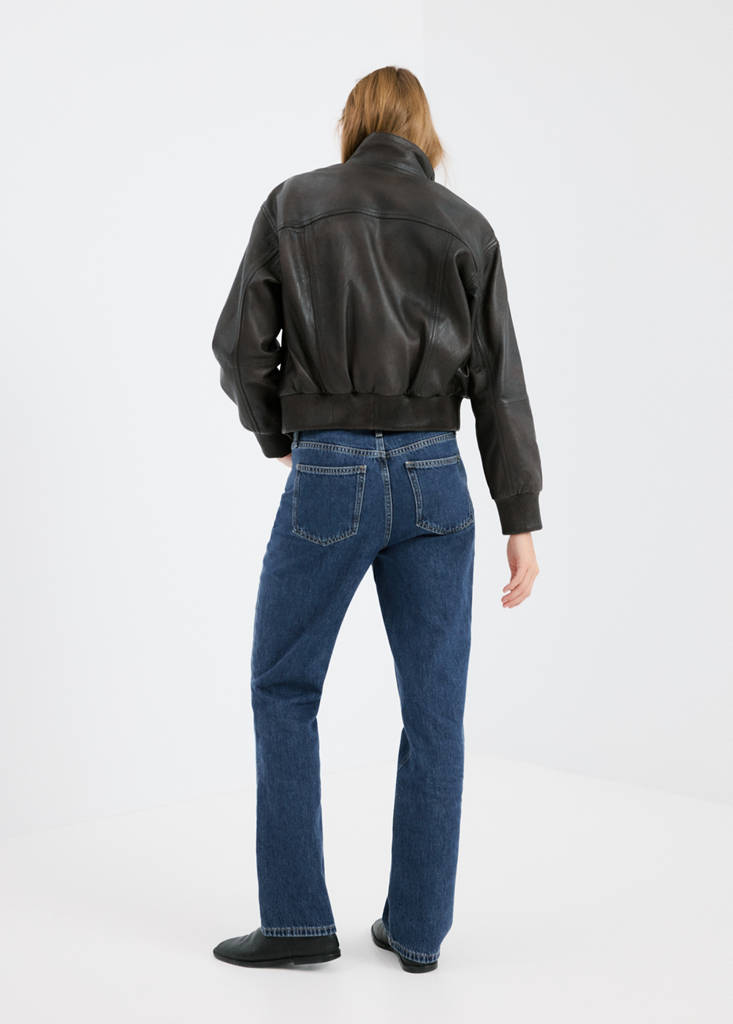 Matilda high-rise straight jeans — Dark Blue