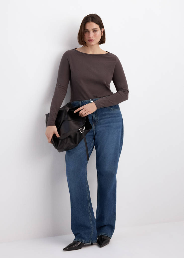Matilda high-rise straight jeans — Dark Blue