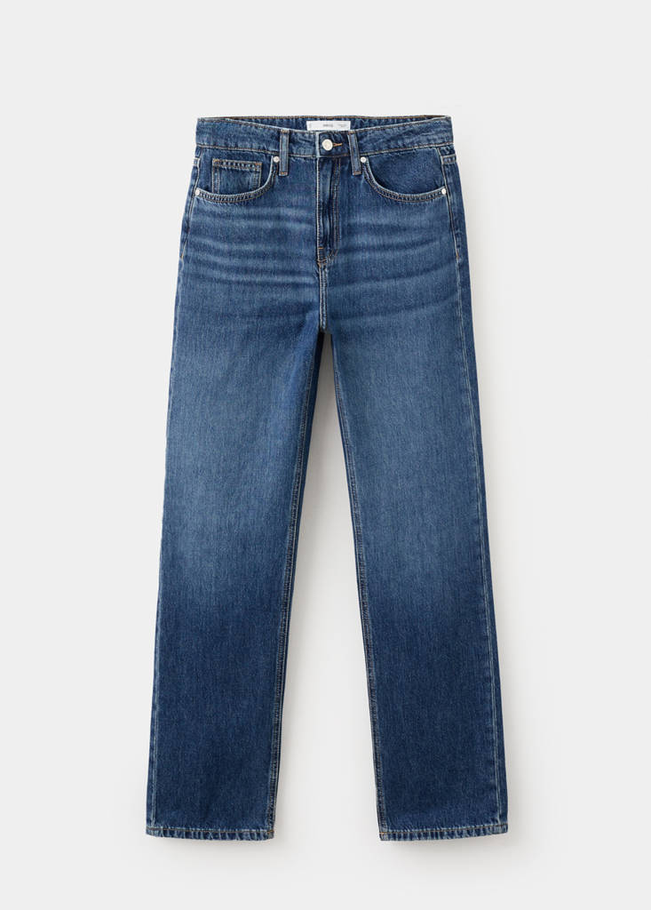 Matilda high-rise straight jeans — Dark Blue