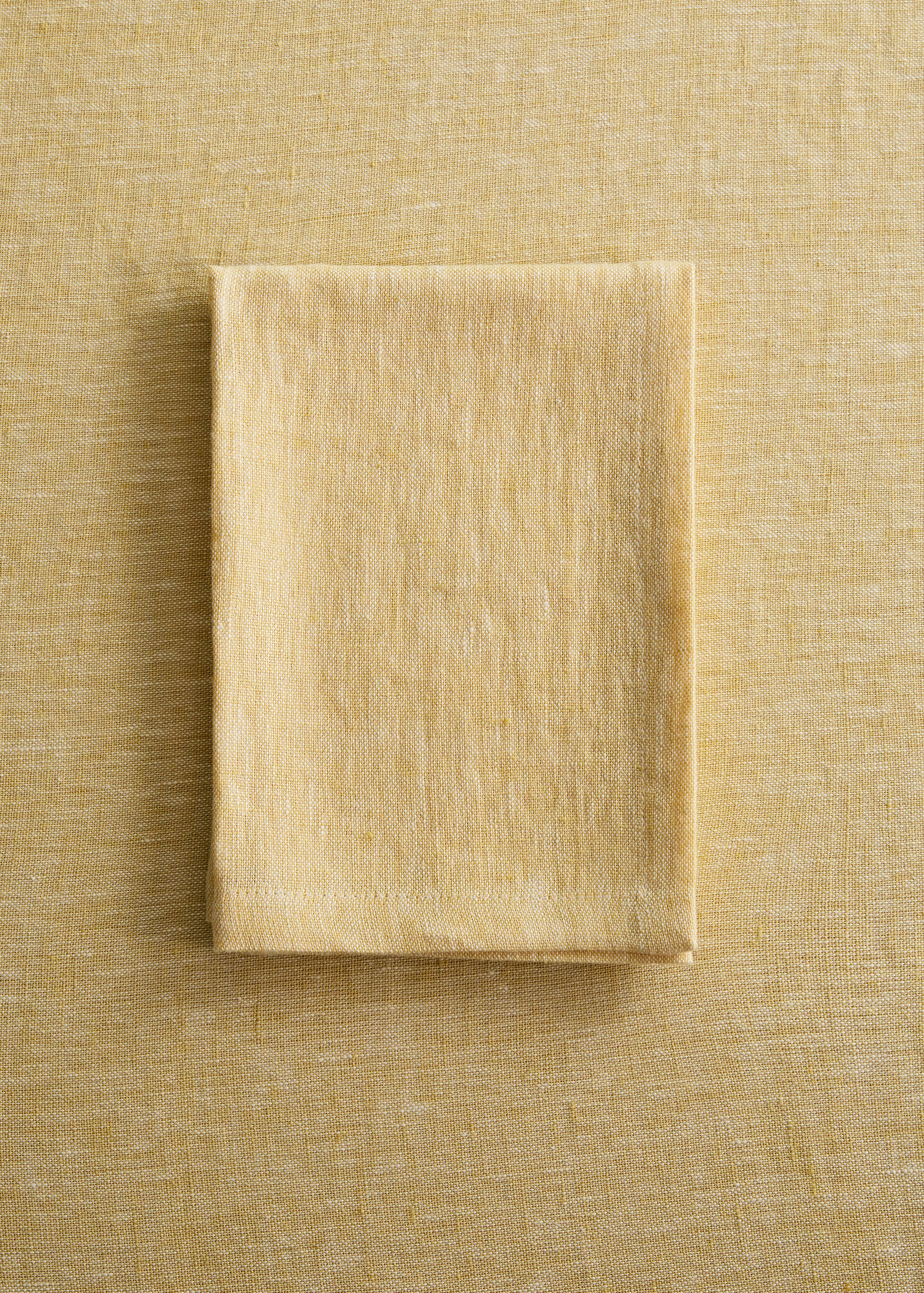 100% linen napkins with a melange effect - General plane