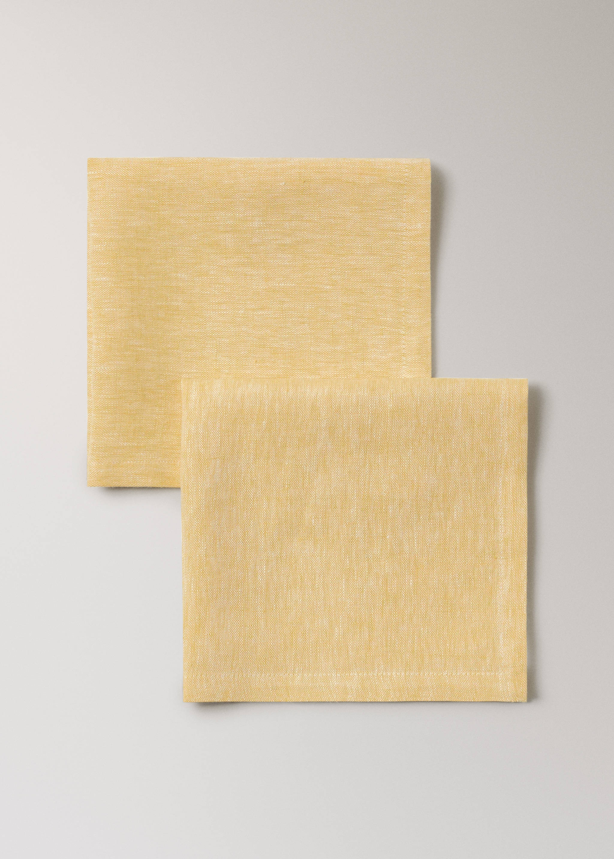 100% linen napkins with a melange effect - Details of the article 1