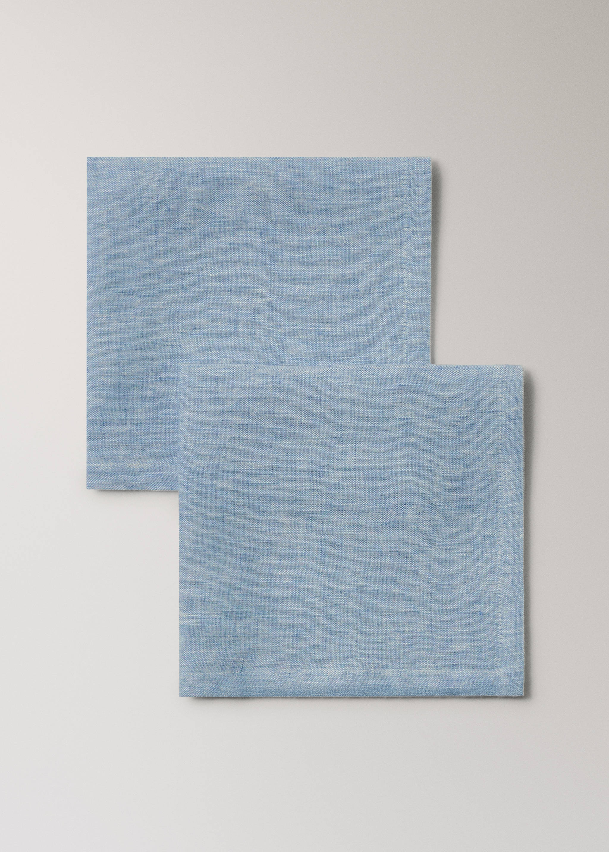 100% linen napkins with a melange effect - Details of the article 1