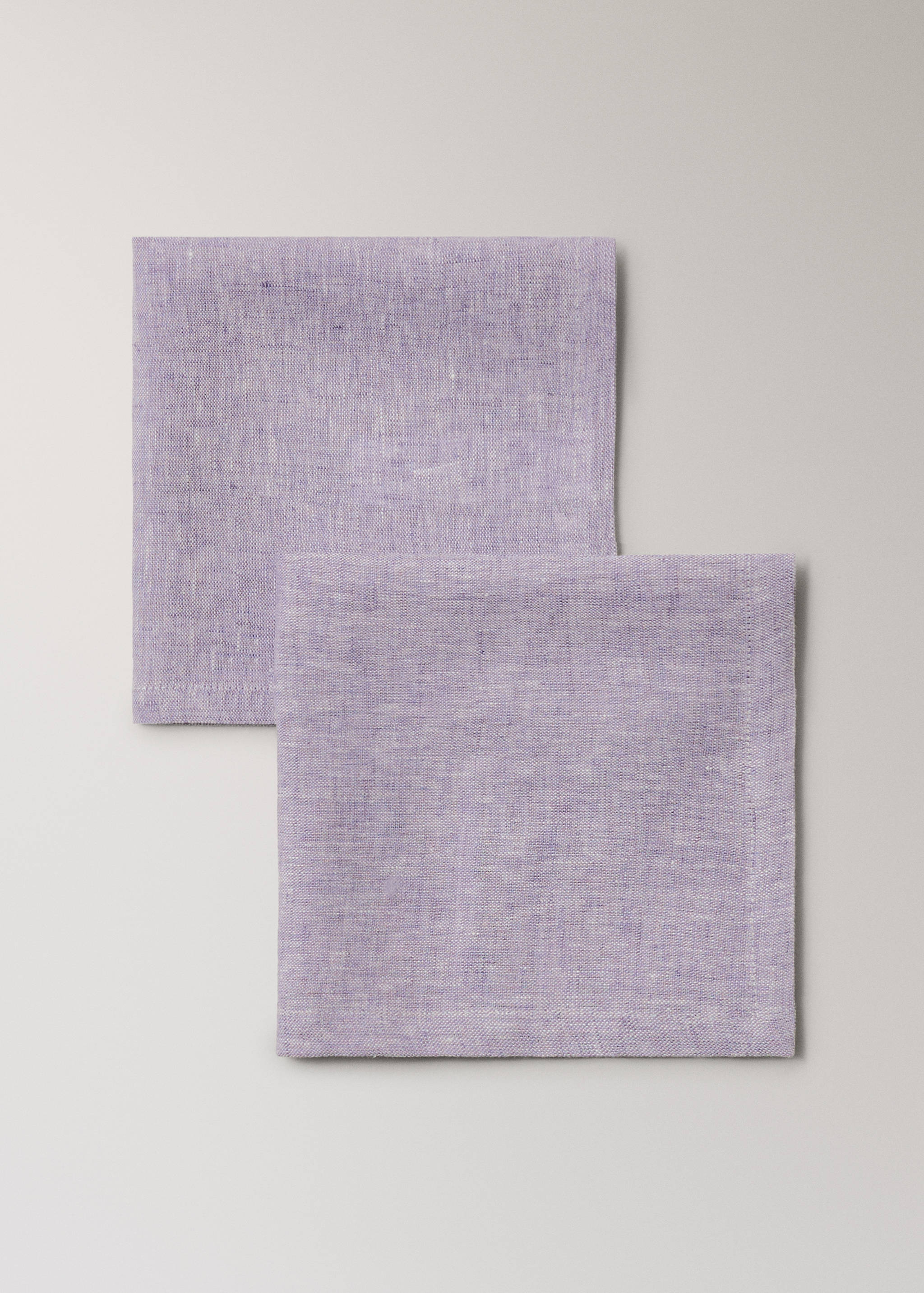 100% linen napkins with a melange effect - Details of the article 1