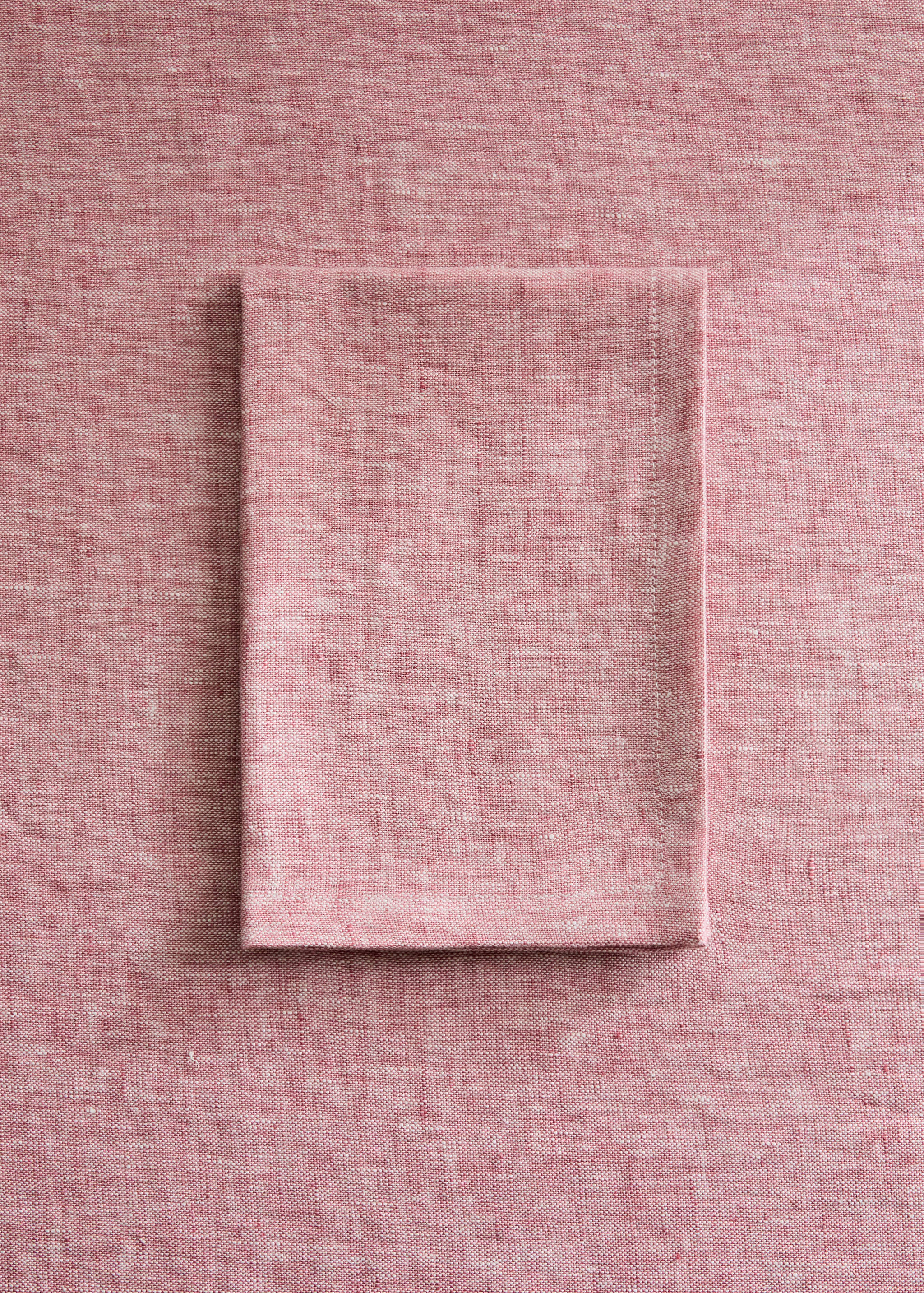 100% linen napkins with a melange effect - General plane