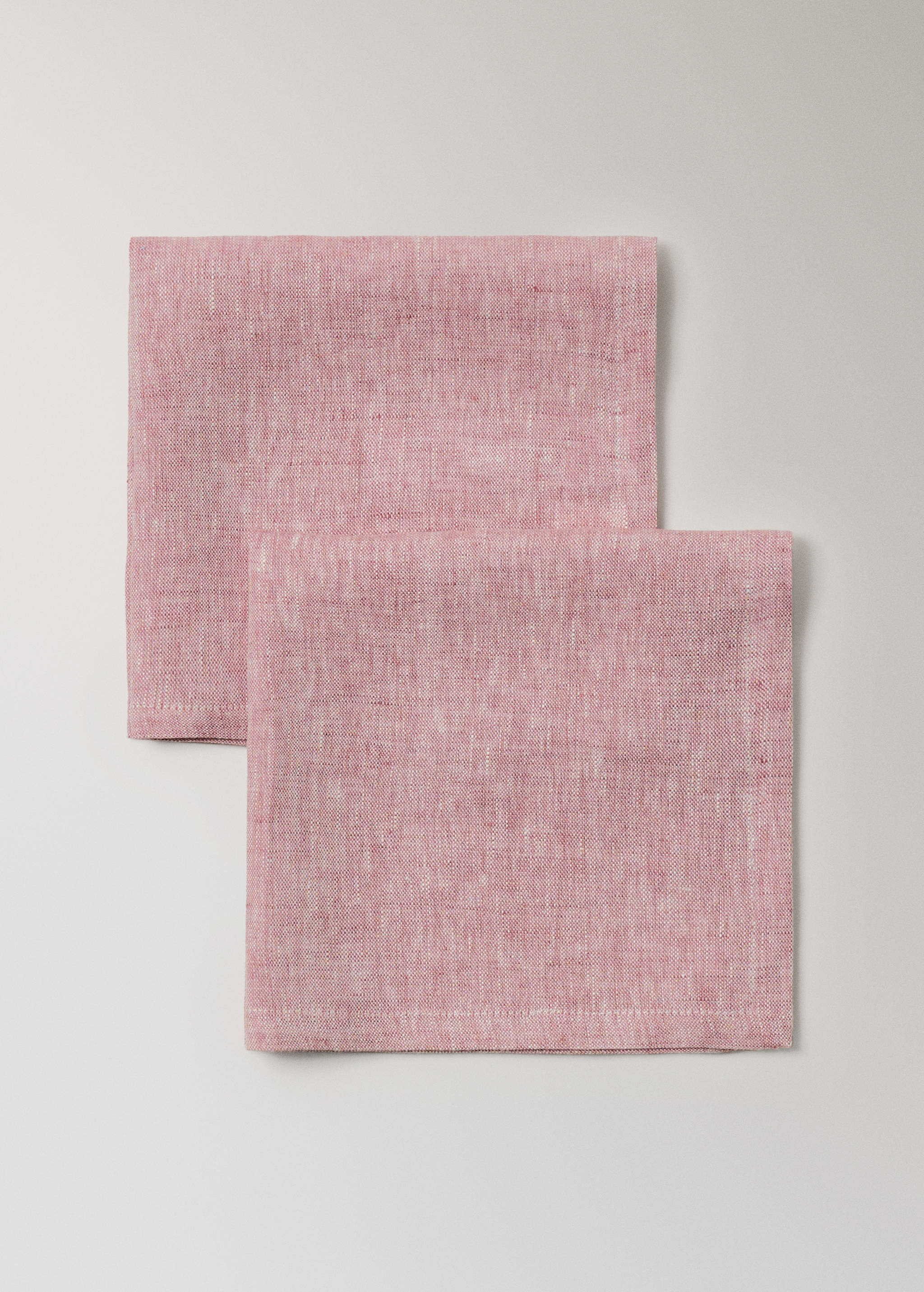 100% linen napkins with a melange effect - Details of the article 1