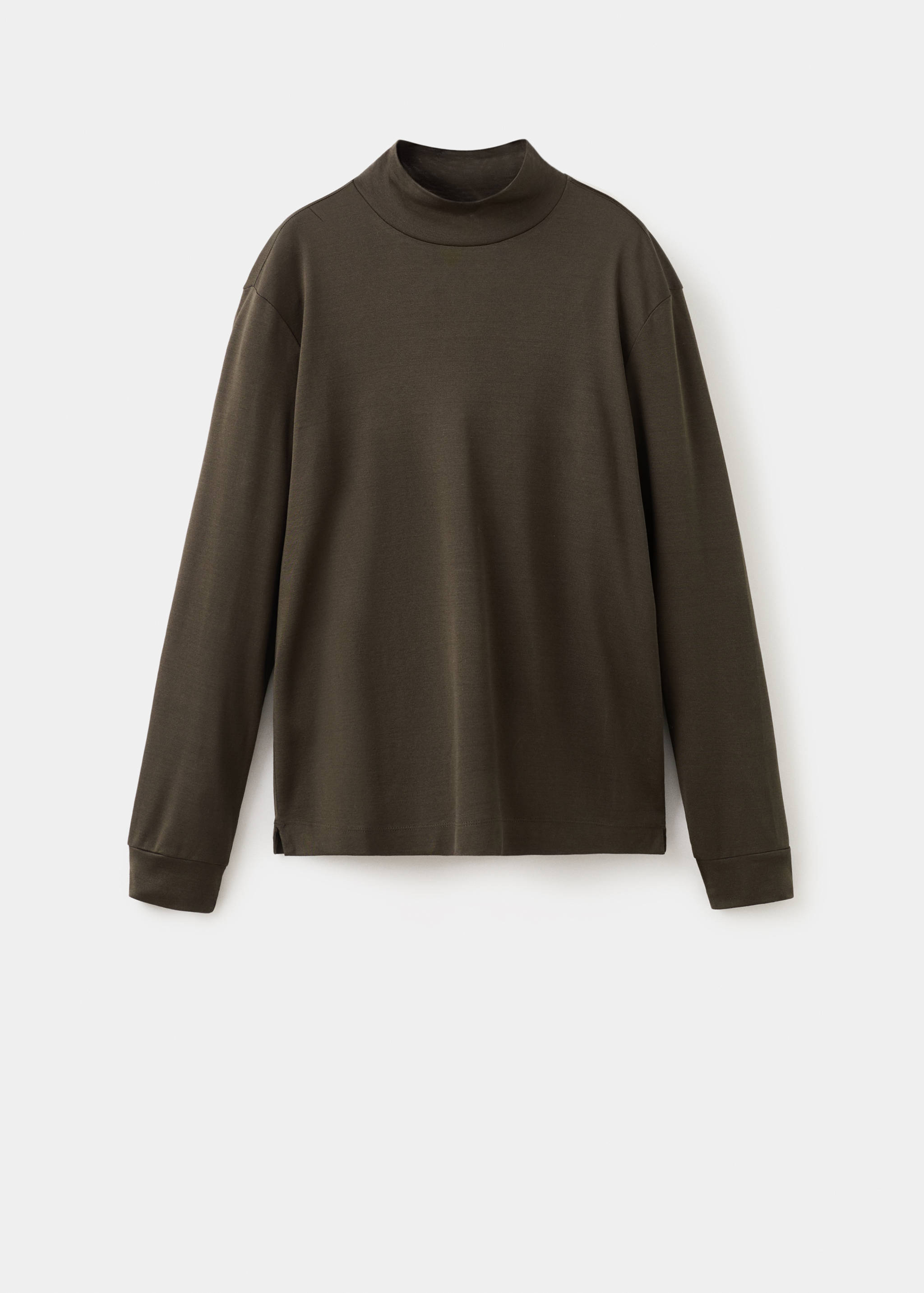 铂金斯领长袖T恤 - null