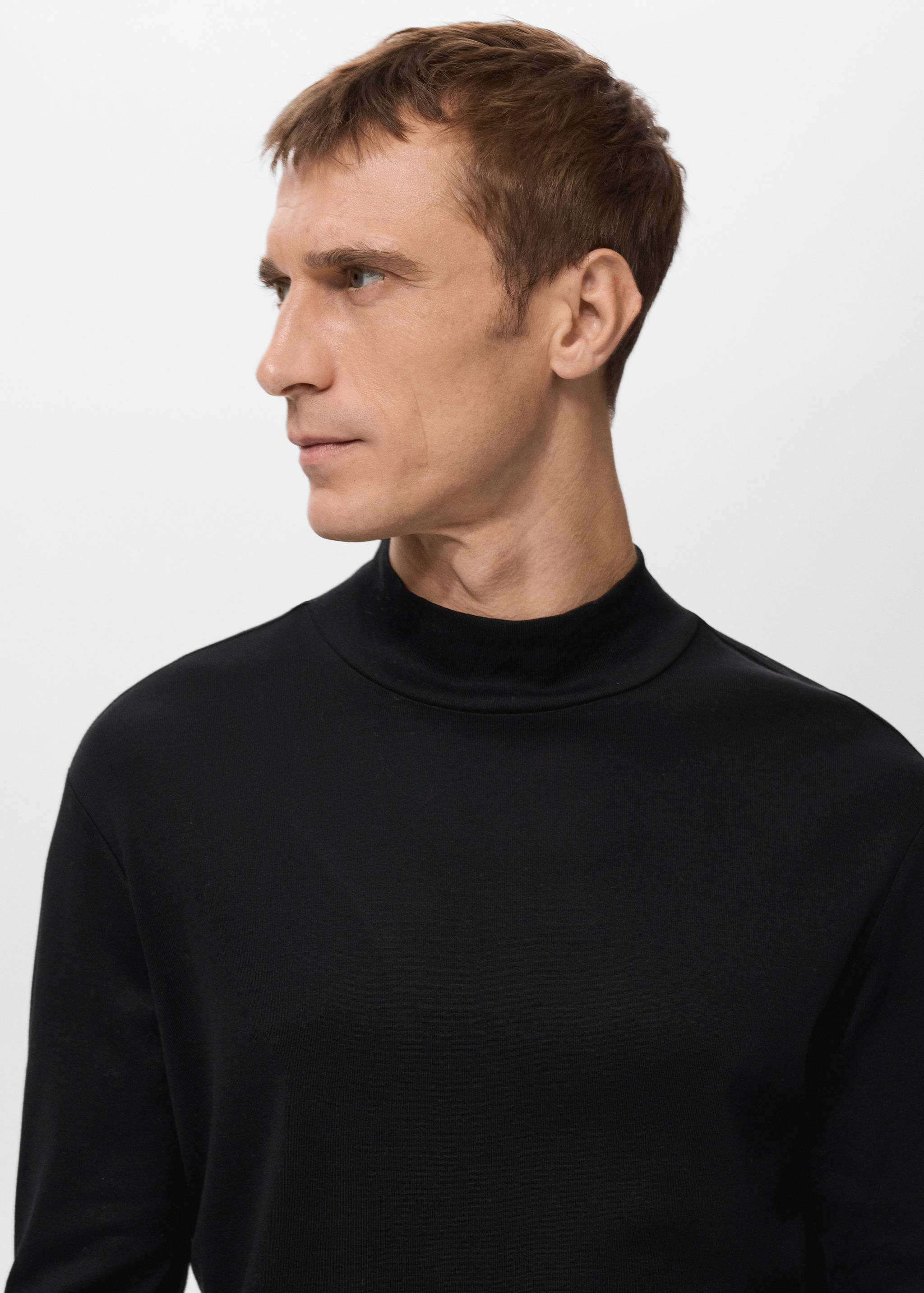 Perkins-neck long-sleeved t-shirt - Details of the article 1