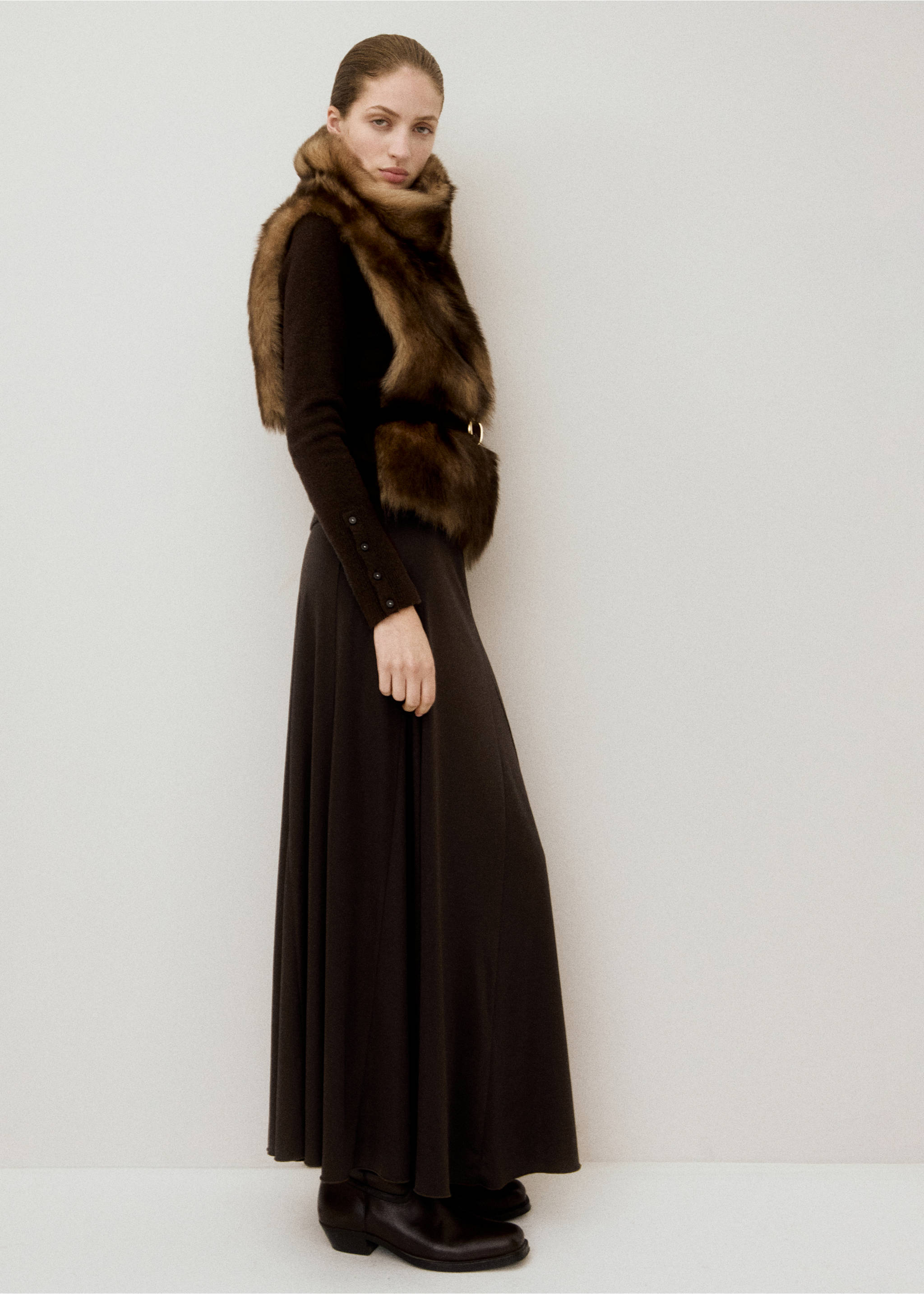 戈登喇叭裙 - null, 褐色. Ref: 27061313-00.