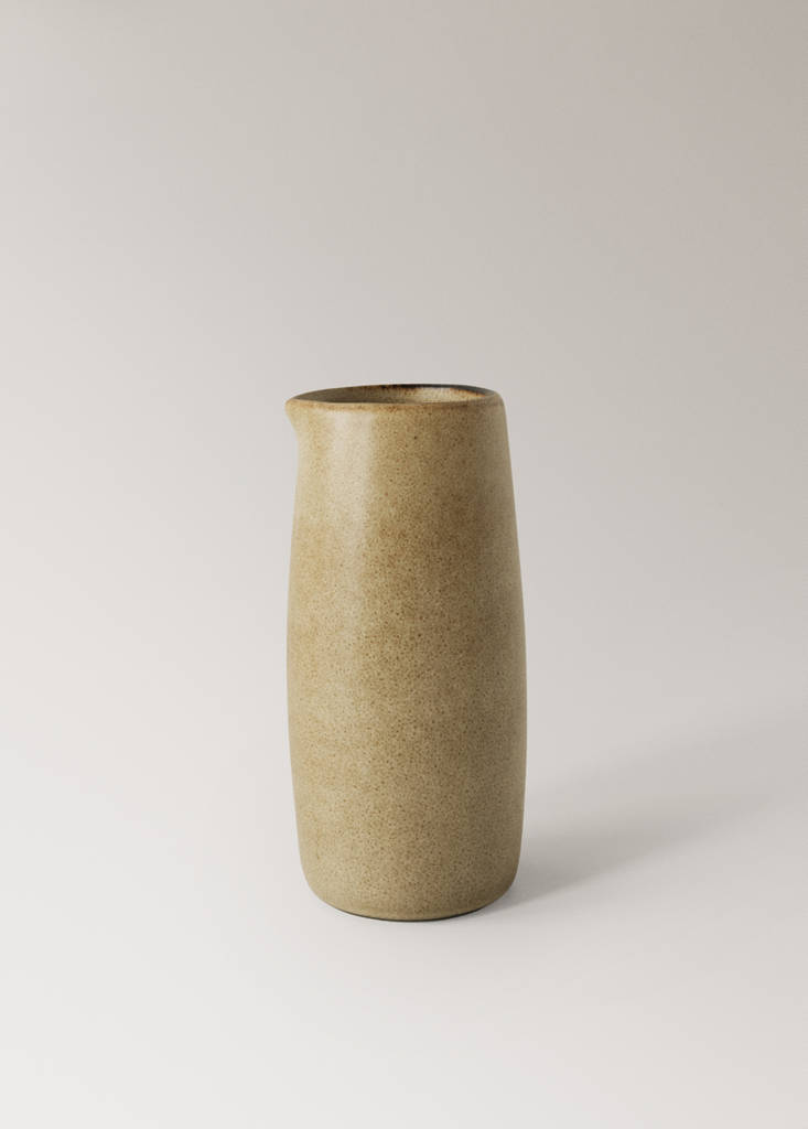 Stoneware milk jug — Light Heather Grey