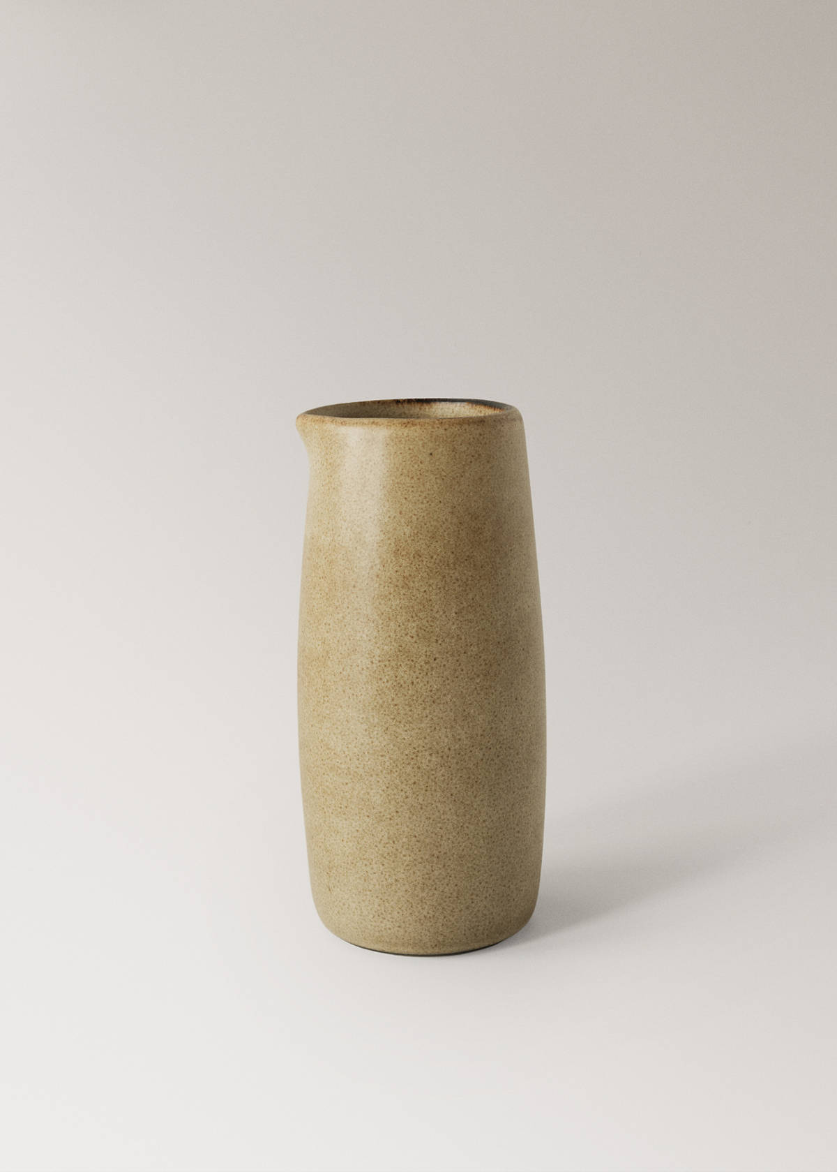 Stoneware milk jug — Light Heather Grey